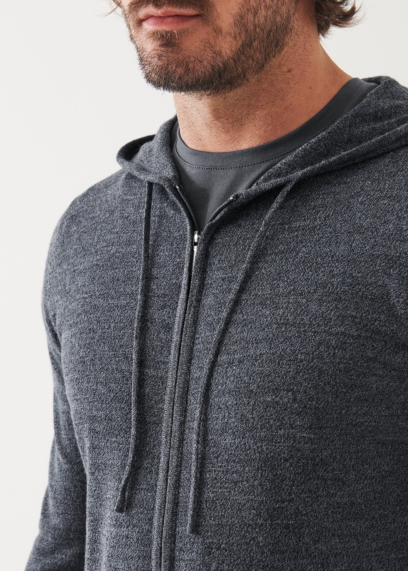 Extra-Fine Merino Full Zip Hoodie - PATRICK ASSARAF