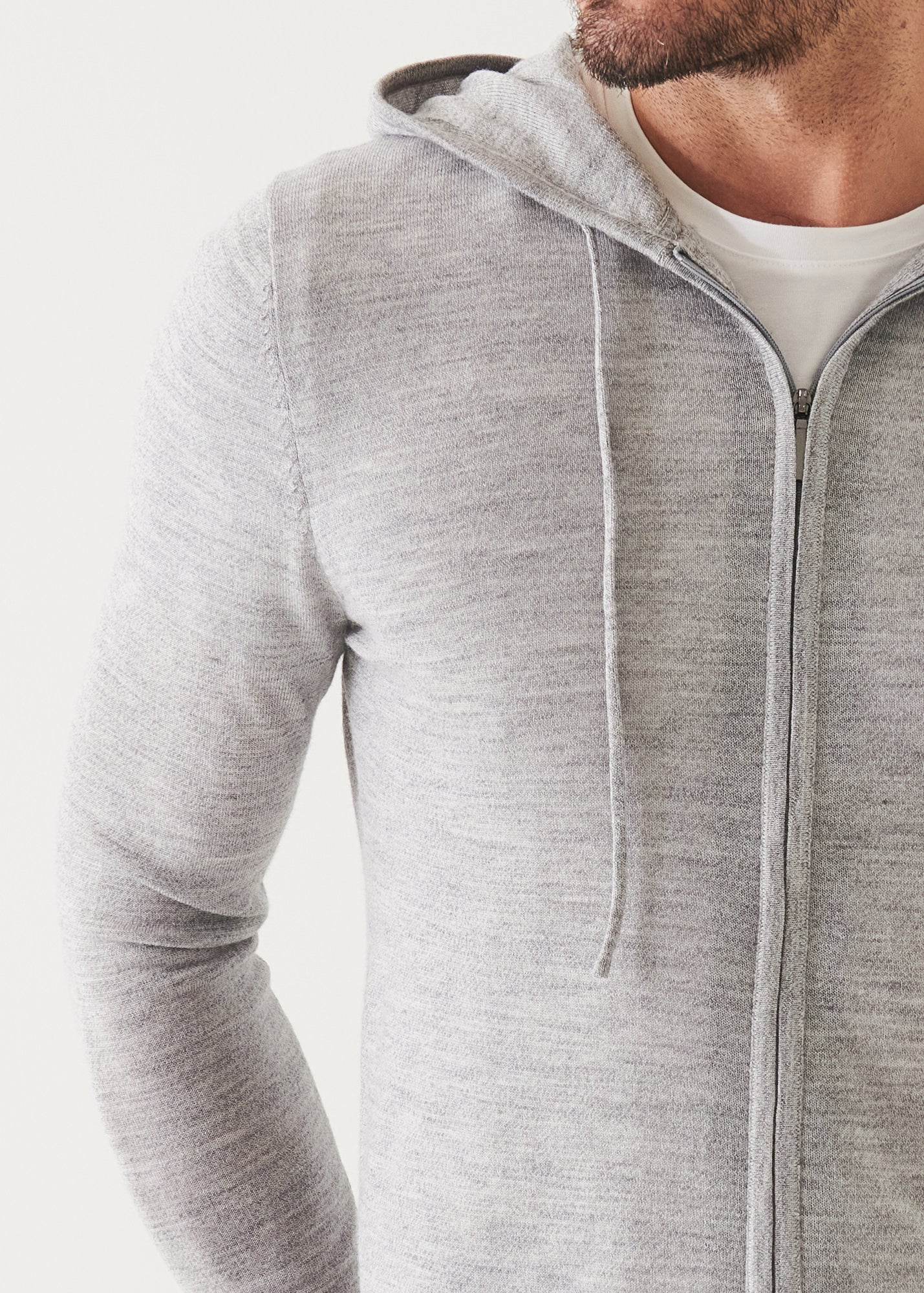 Extra-Fine Merino Full Zip Hoodie - PATRICK ASSARAF