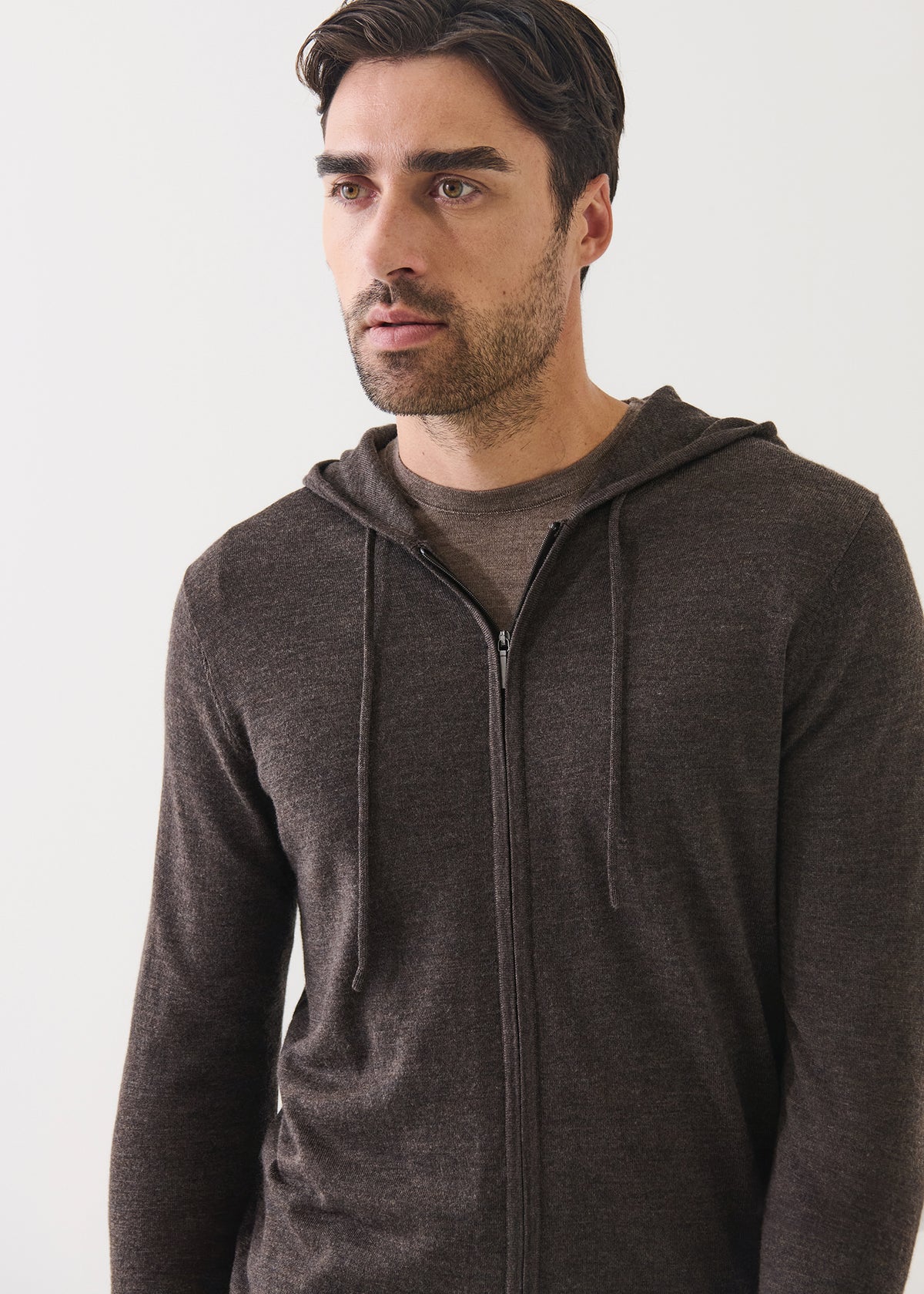 Extra-Fine Merino Full Zip Hoodie - PATRICK ASSARAF