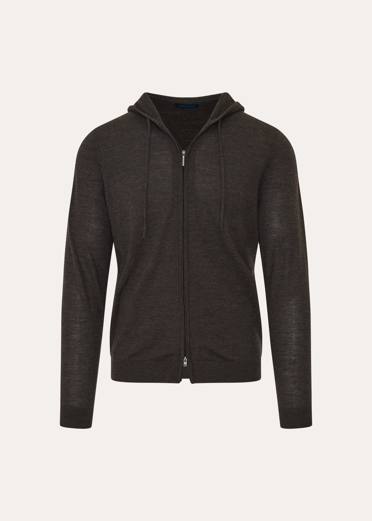 Extra-Fine Merino Full Zip Hoodie - PATRICK ASSARAF