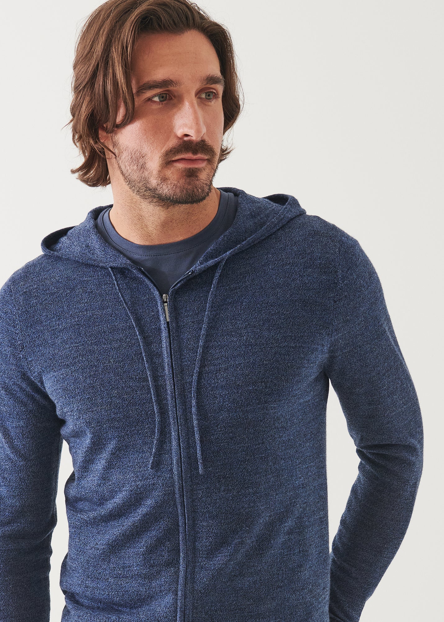 Extra-Fine Merino Full Zip Hoodie - PATRICK ASSARAF
