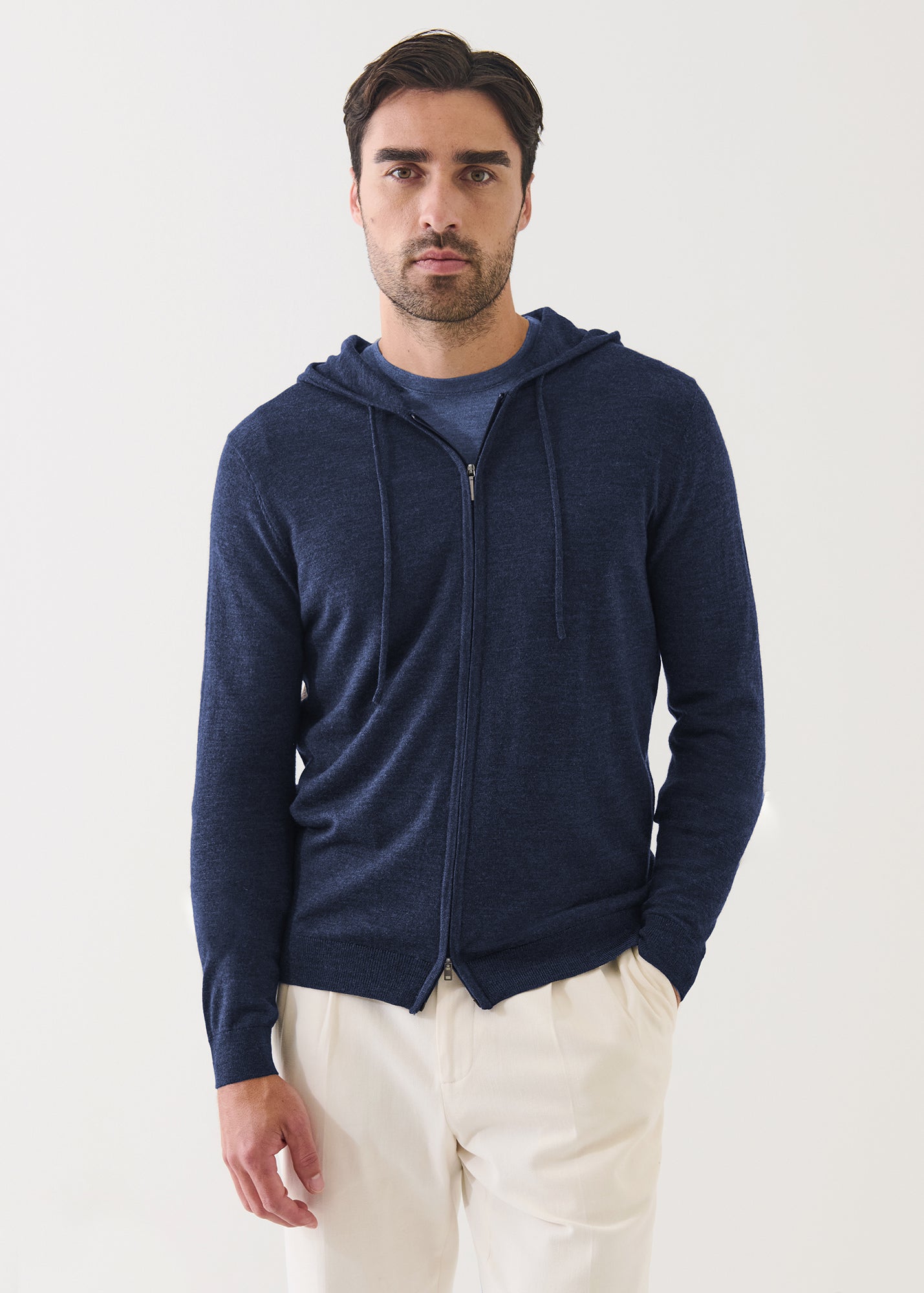 Extra-Fine Merino Full Zip Hoodie