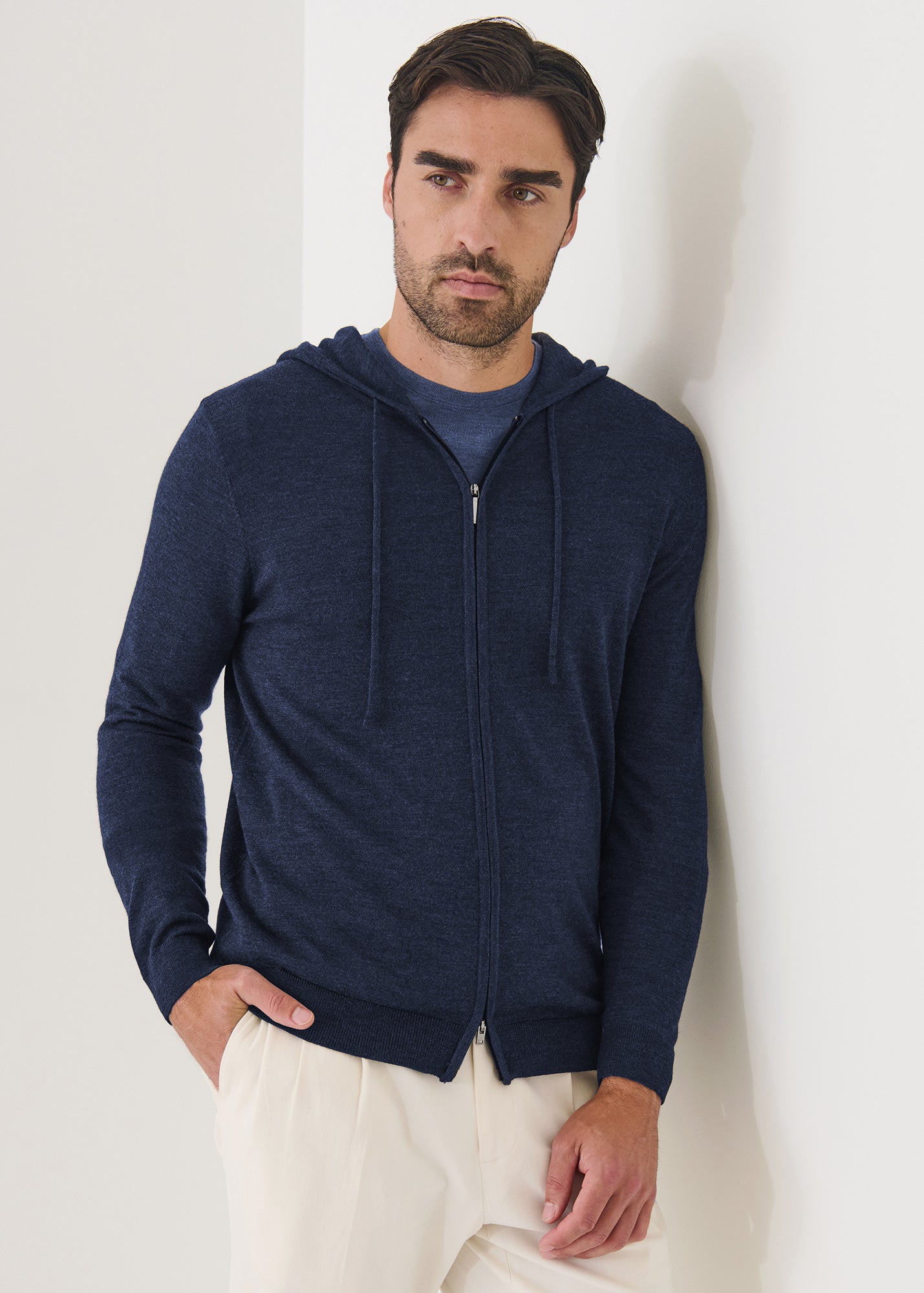 Extra-Fine Merino Full Zip Hoodie