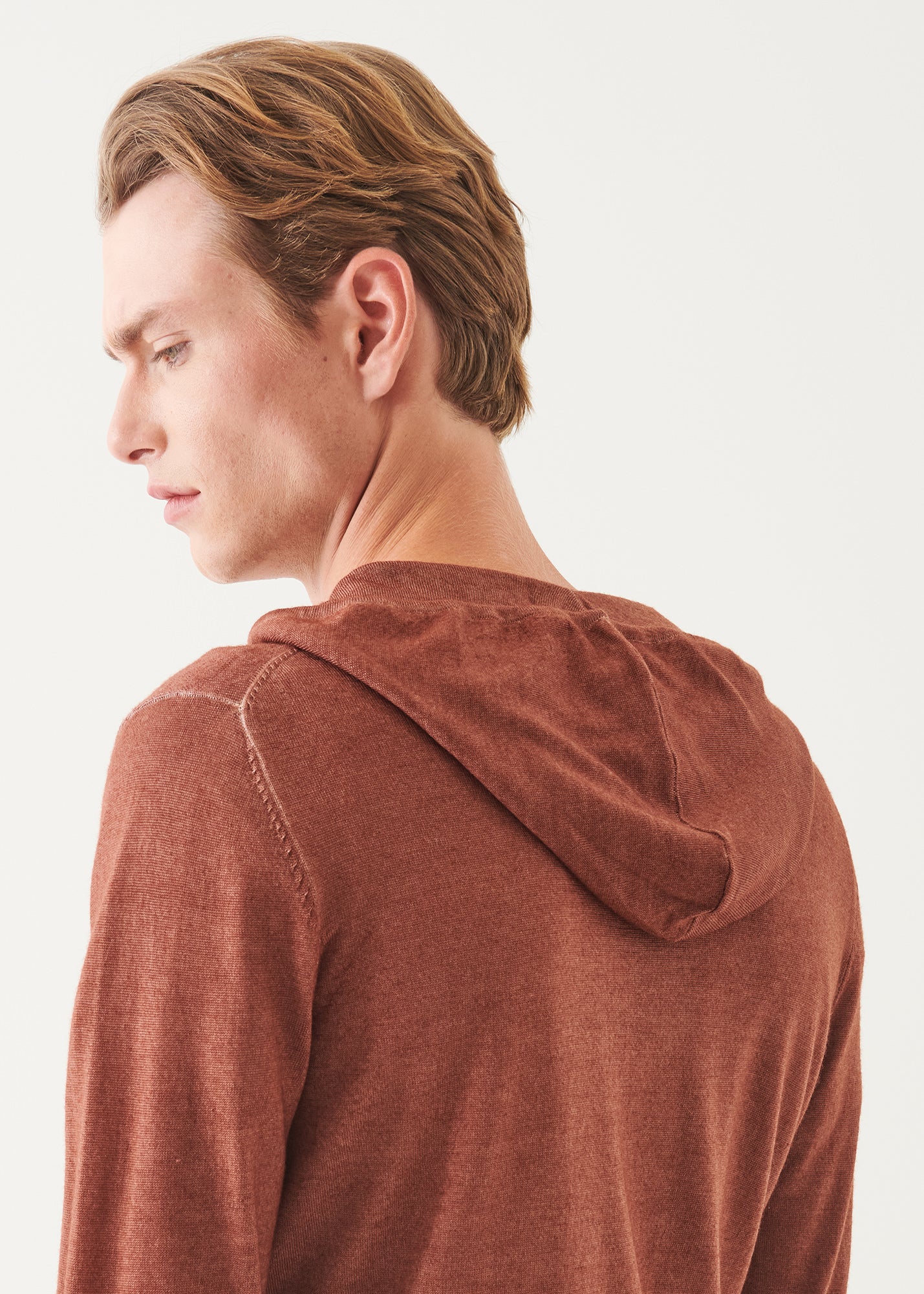 Extra-Fine Merino Vintage Wash Full Zip Hoodie - PATRICK ASSARAF