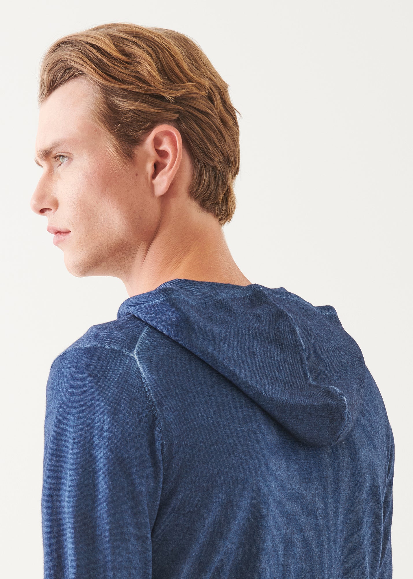 Extra-Fine Merino Vintage Wash Full Zip Hoodie - PATRICK ASSARAF