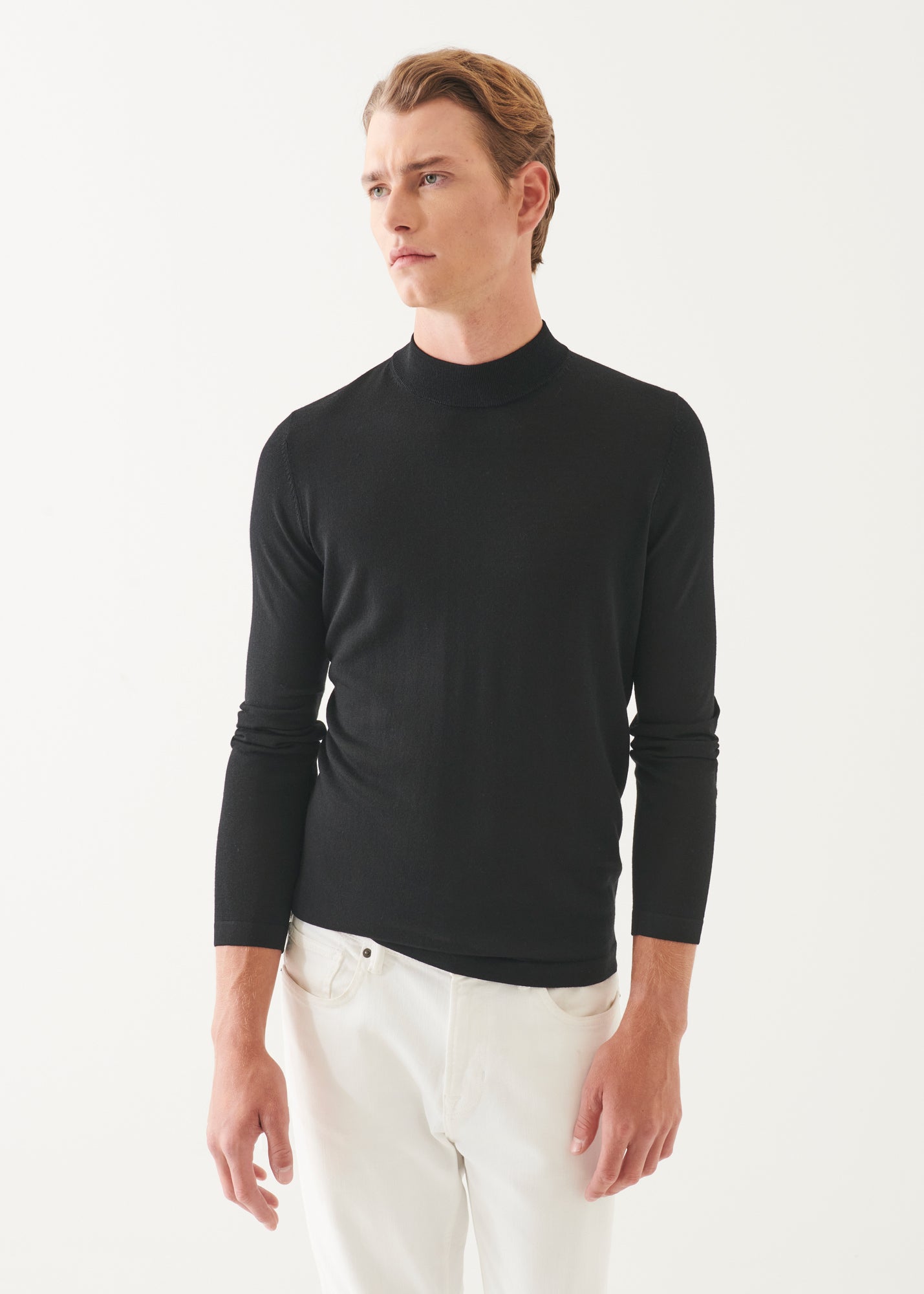 Extra-Fine Merino Mock Neck