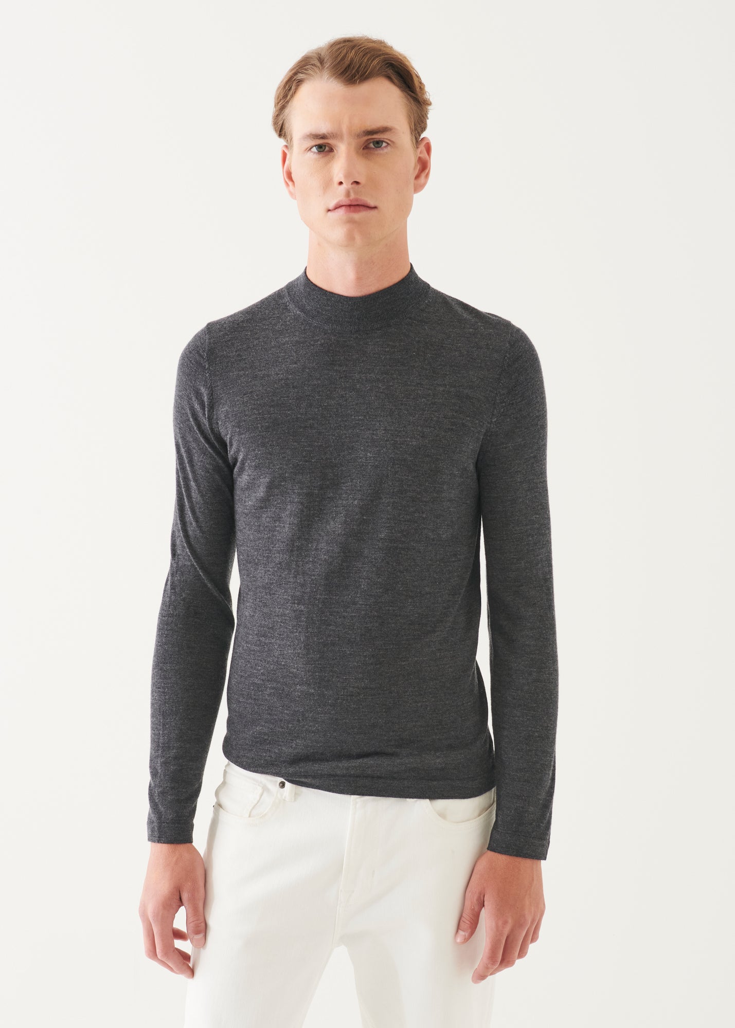 Extra-Fine Merino Mock Neck - PATRICK ASSARAF
