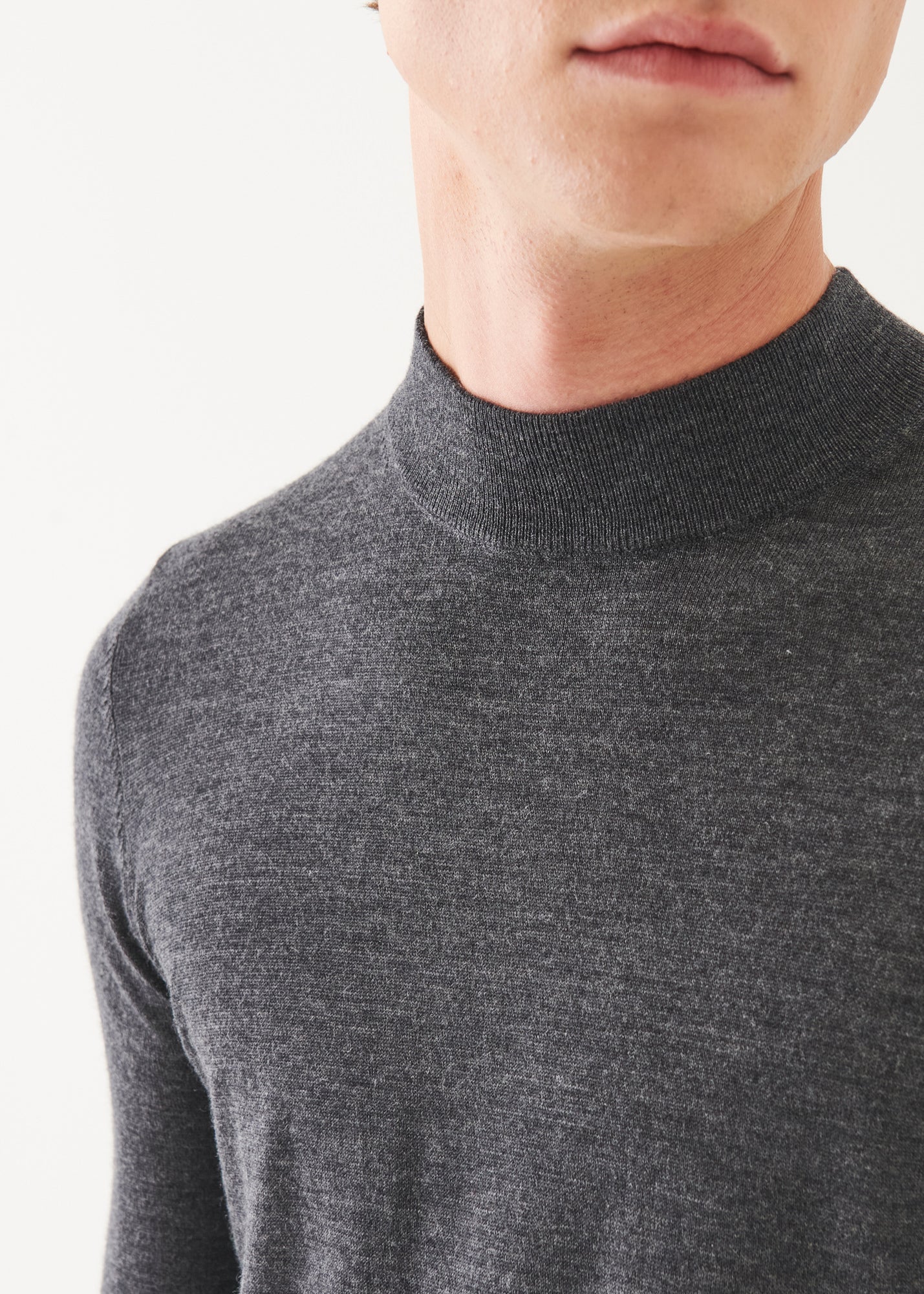 Extra-Fine Merino Mock Neck - PATRICK ASSARAF