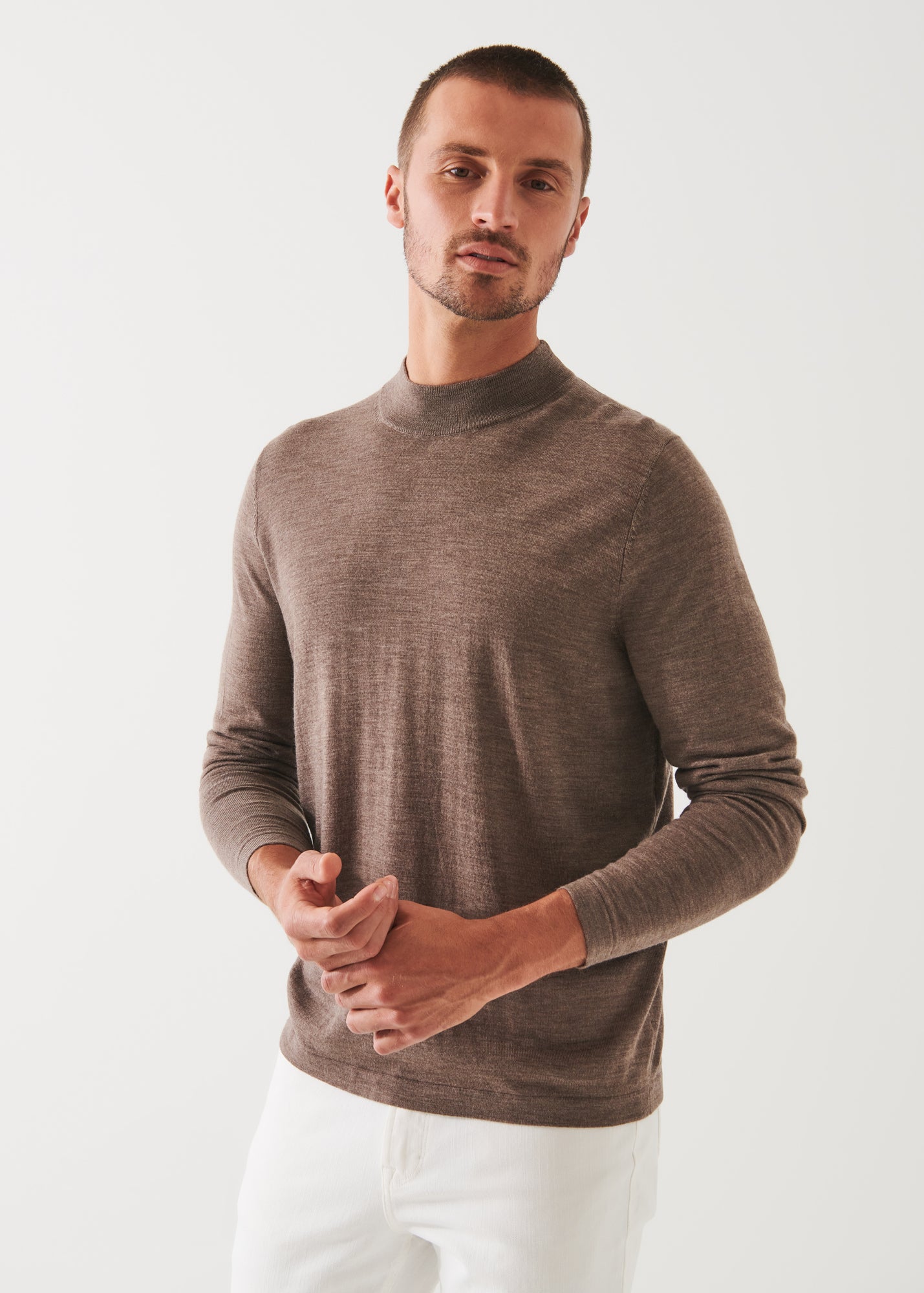 Extra-Fine Merino Mock Neck