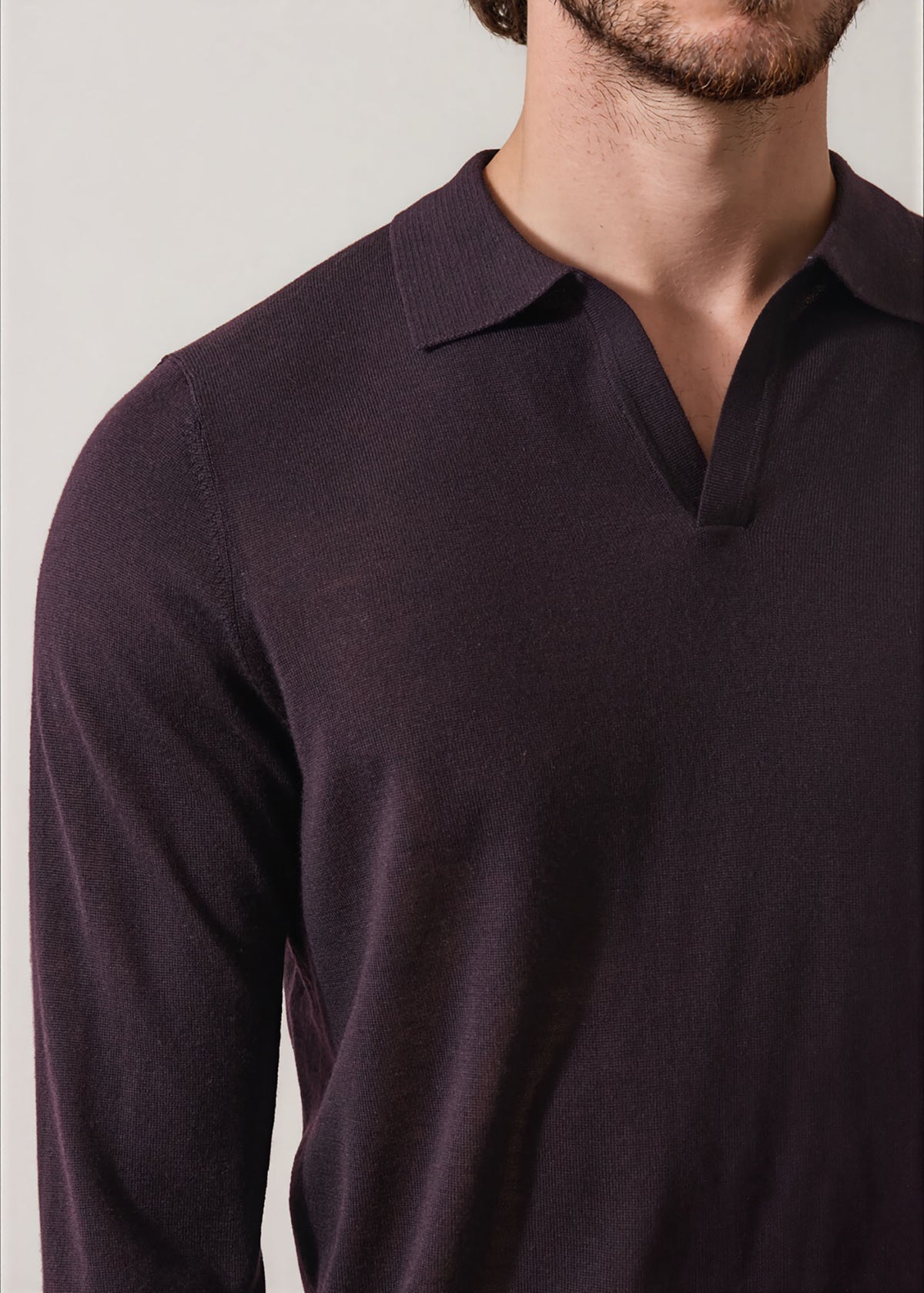 Extra-Fine Merino Open Polo - PATRICK ASSARAF