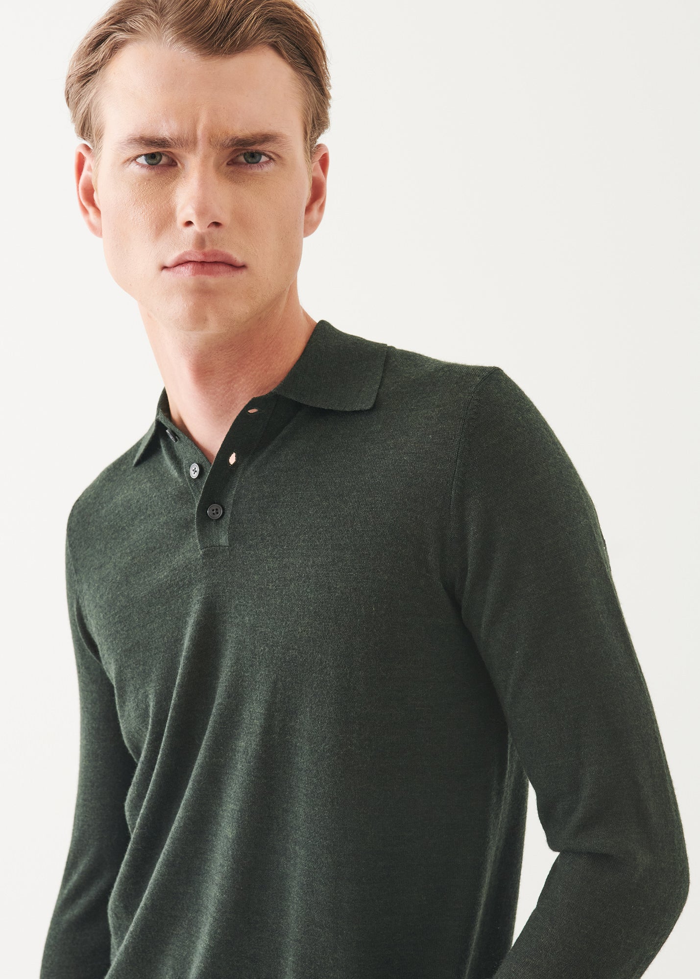 Extra-Fine Merino Button Polo
