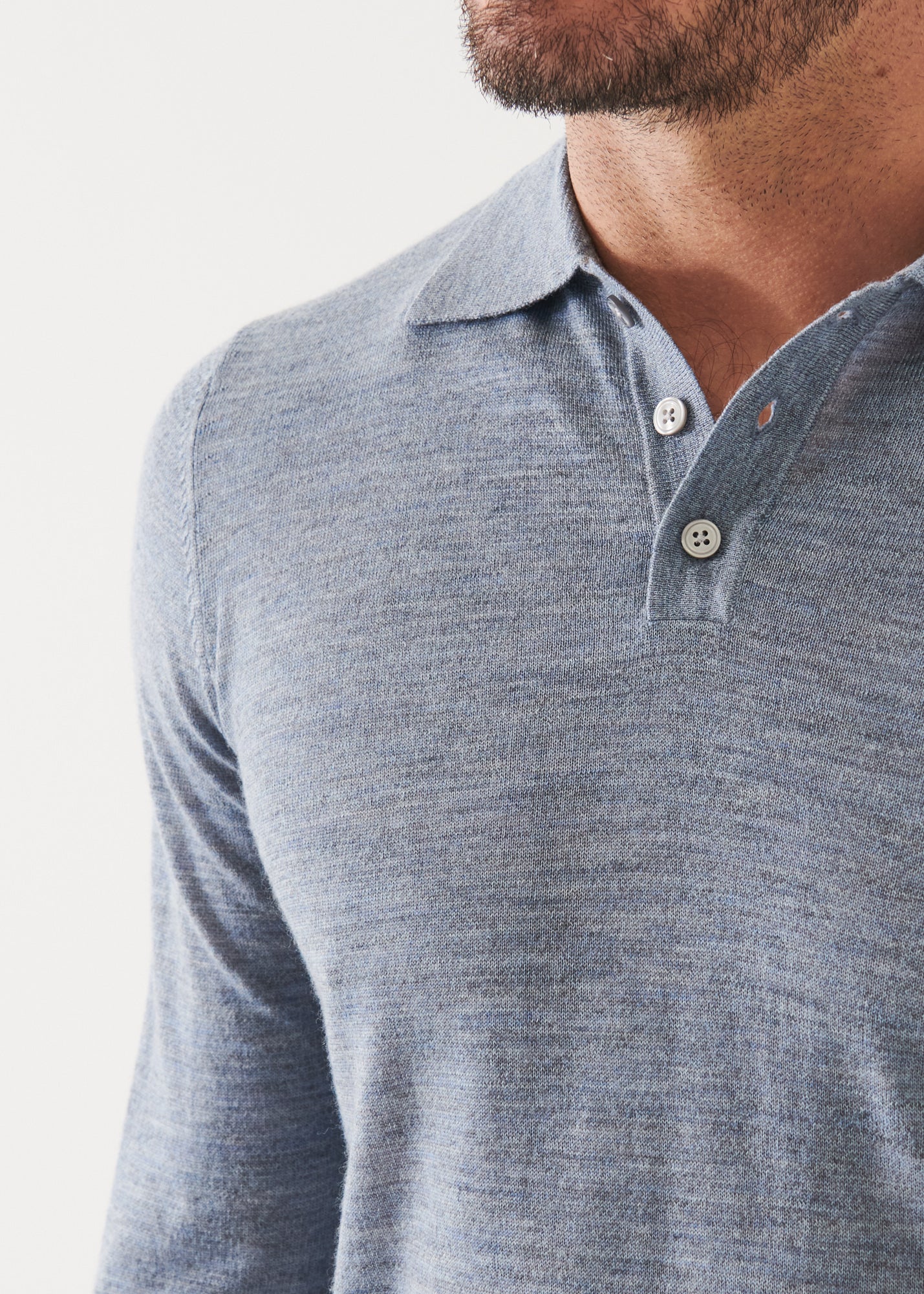 Extra-Fine Merino Button Polo