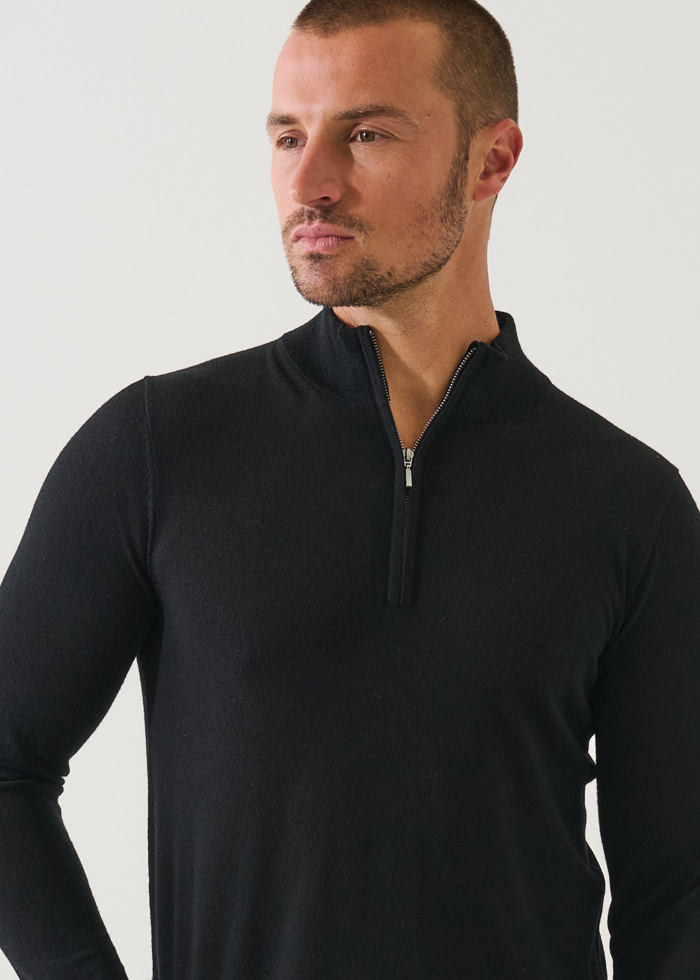 Extra-Fine Merino Quarter Zip - PATRICK ASSARAF