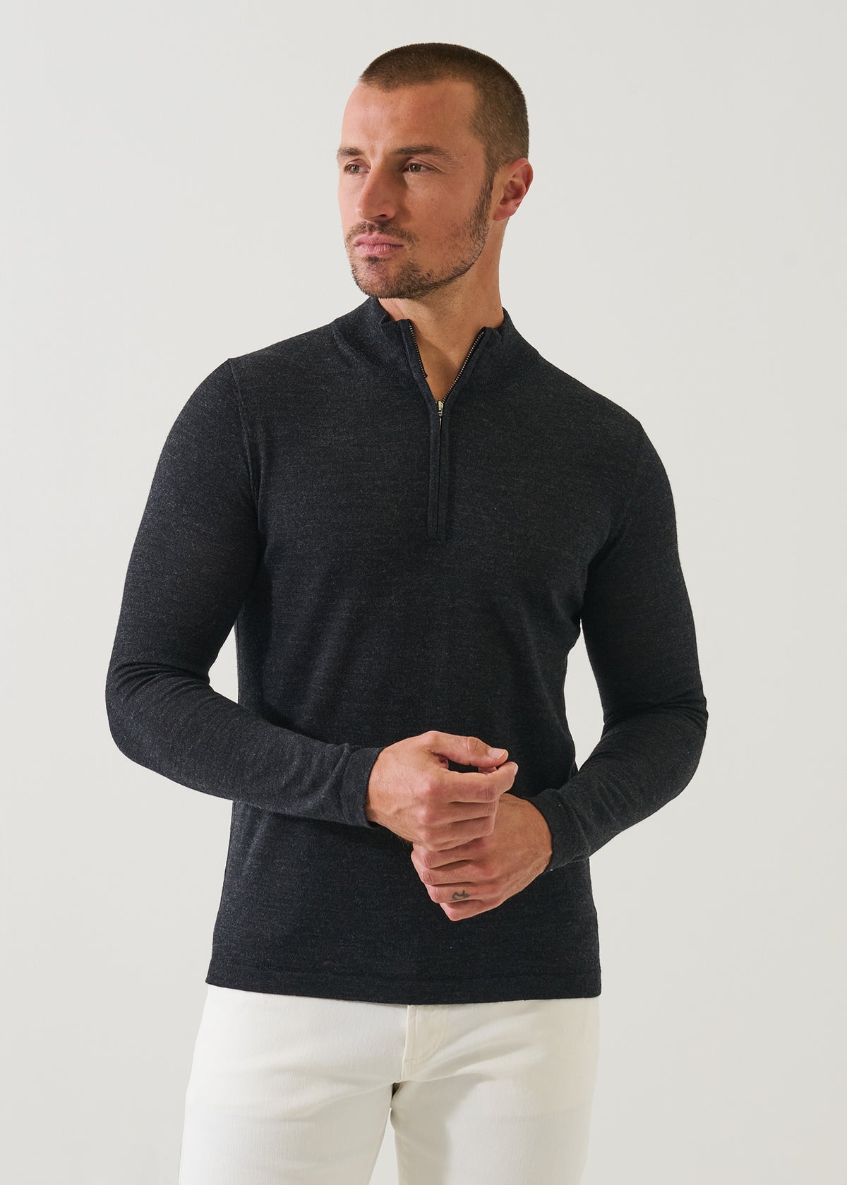 Extra-Fine Merino Quarter Zip - PATRICK ASSARAF