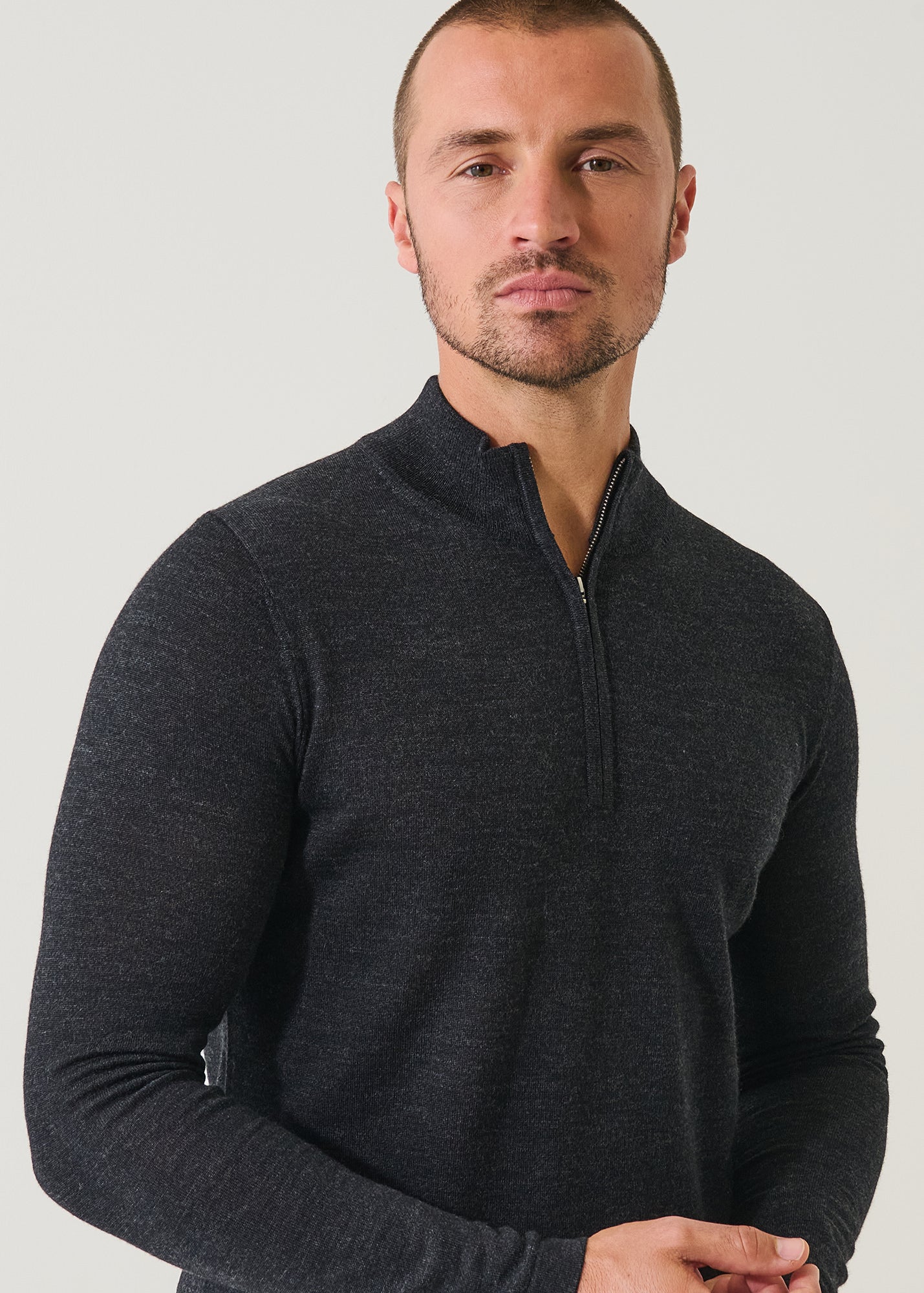 Extra-Fine Merino Quarter Zip - PATRICK ASSARAF