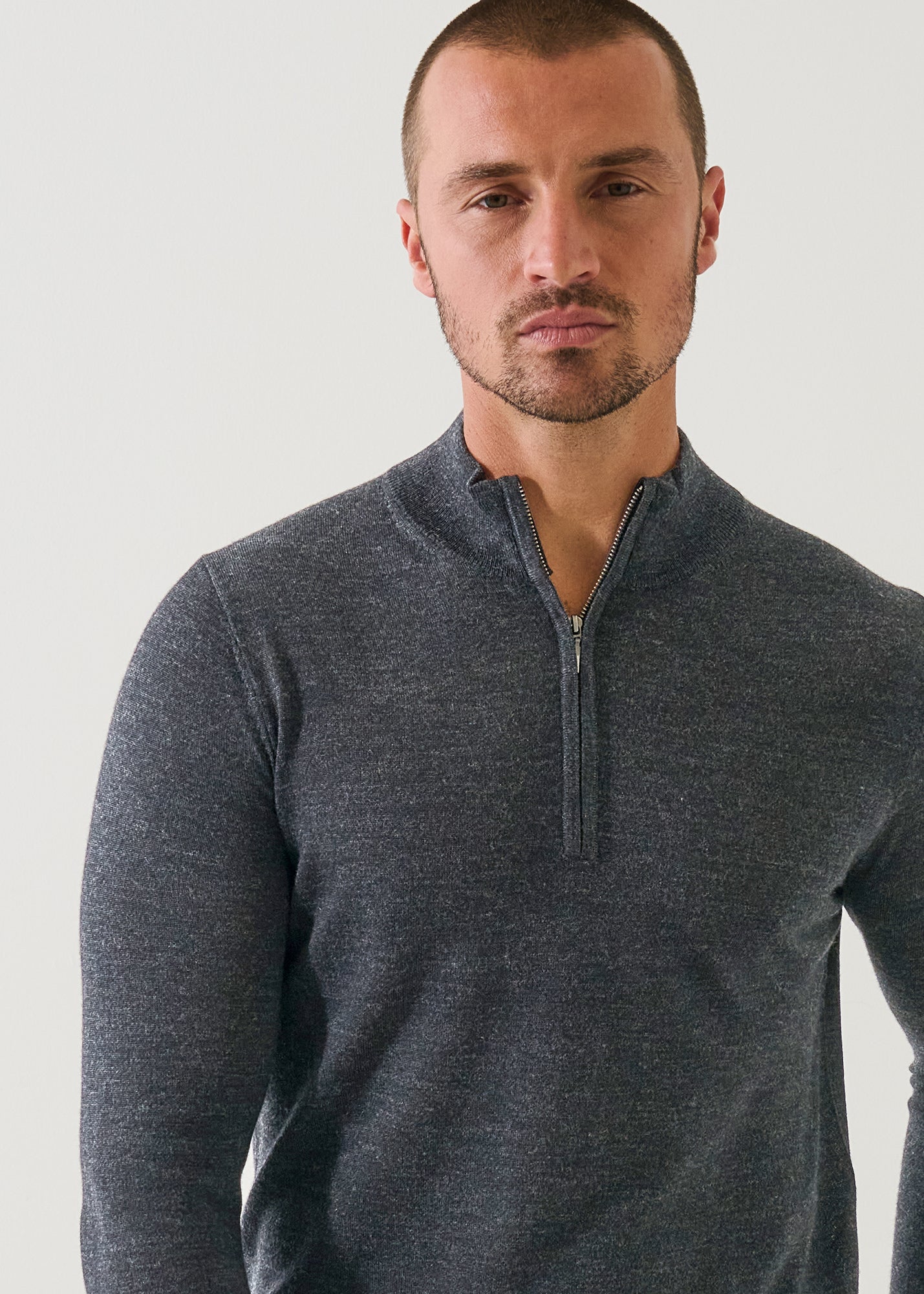 Extra-Fine Merino Quarter Zip - PATRICK ASSARAF