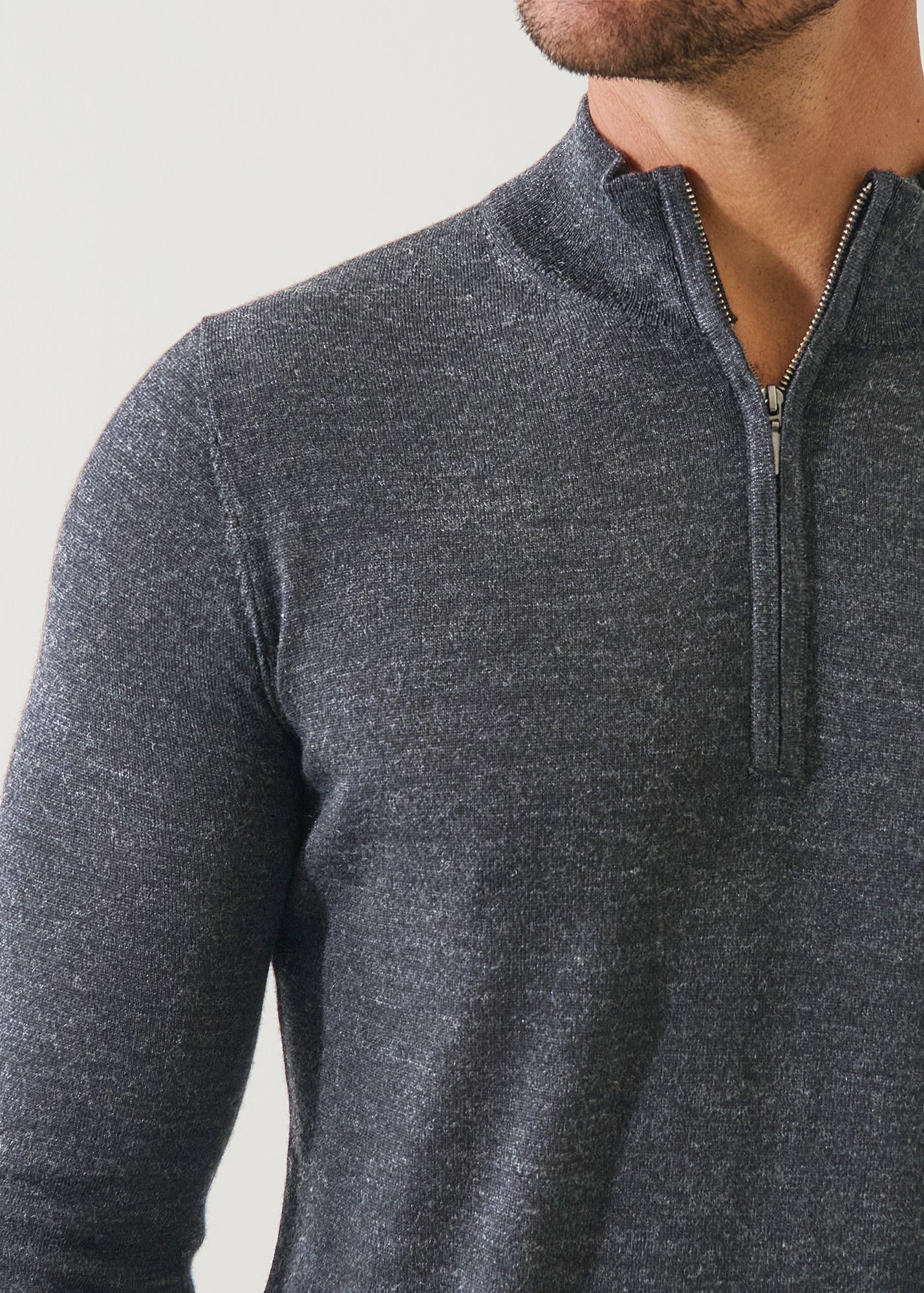 Extra-Fine Merino Quarter Zip - PATRICK ASSARAF