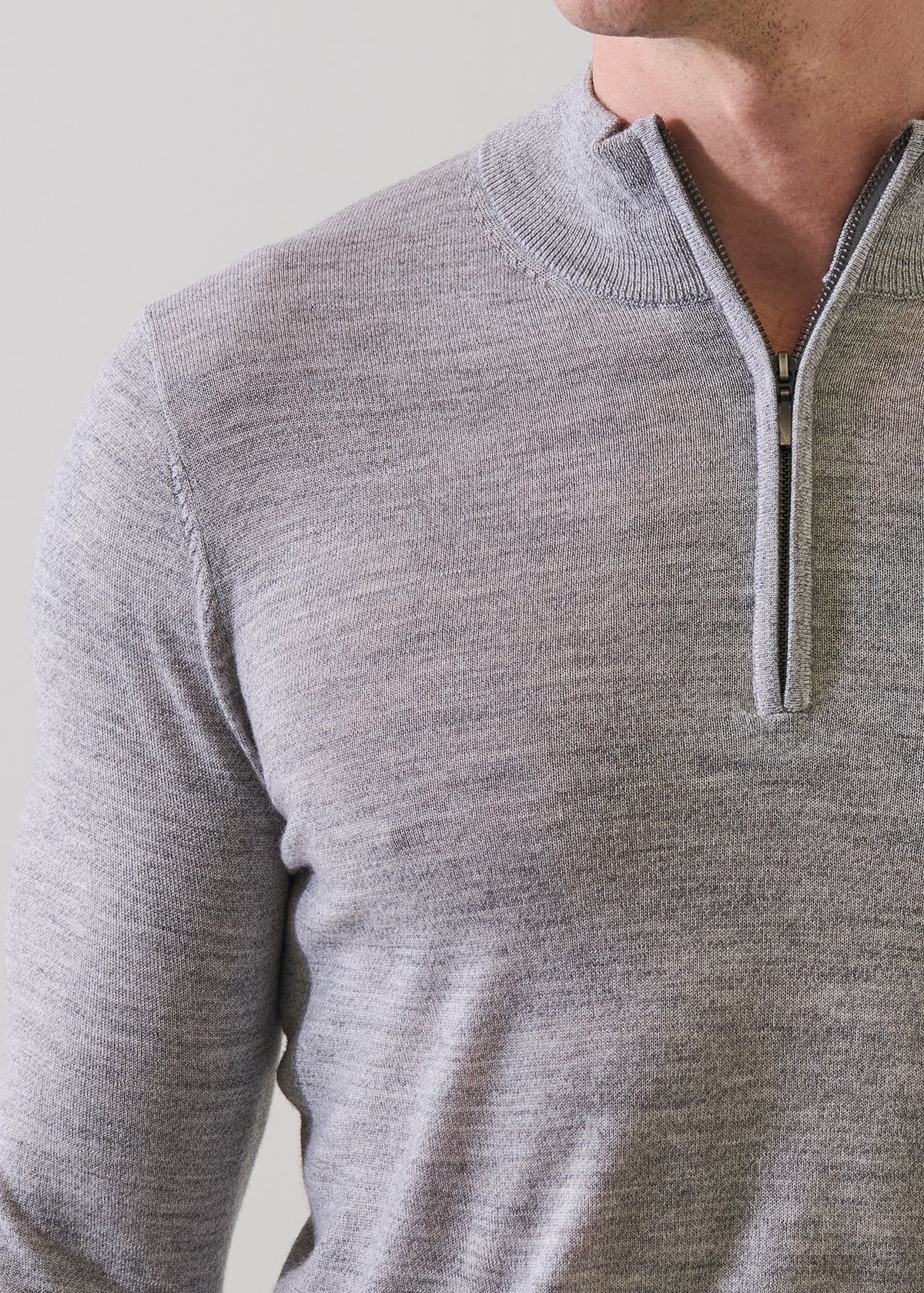 Extra-Fine Merino Quarter Zip - PATRICK ASSARAF