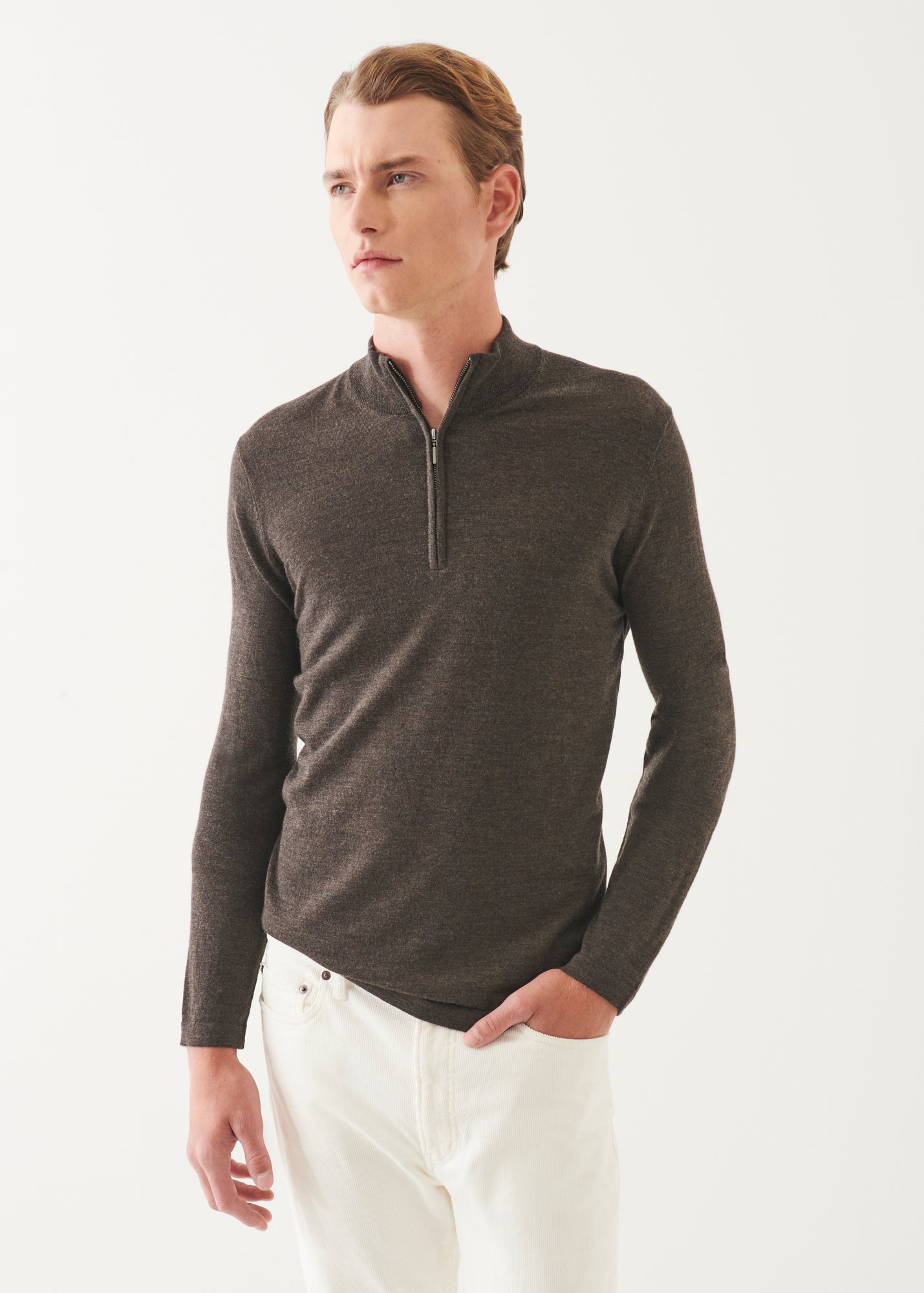 Extra-Fine Merino Quarter Zip - PATRICK ASSARAF