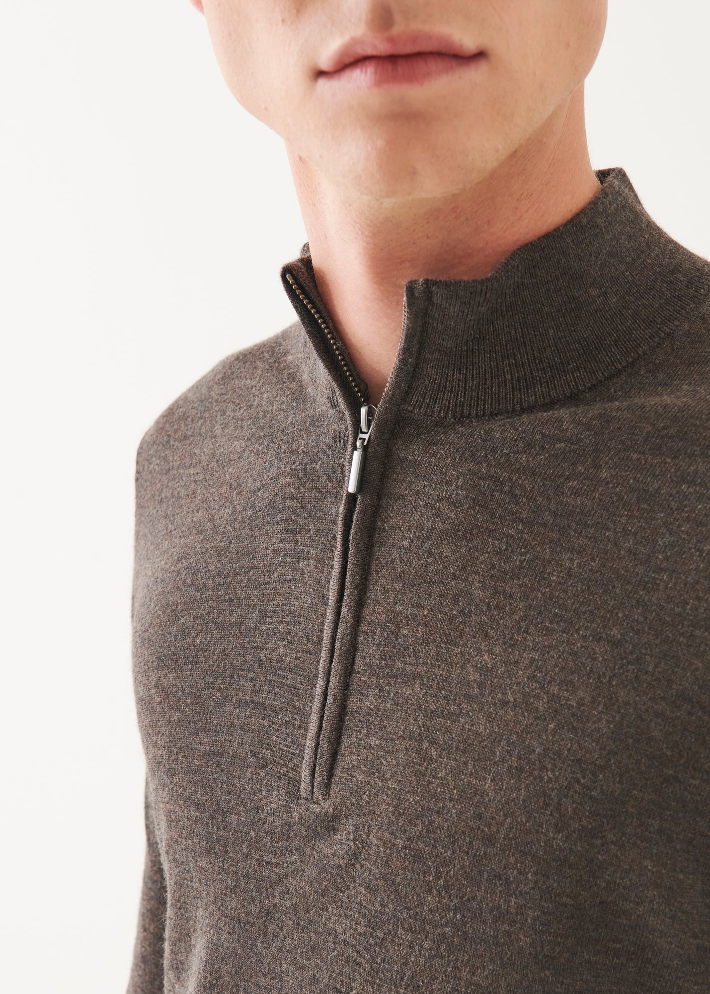 Extra-Fine Merino Quarter Zip - PATRICK ASSARAF