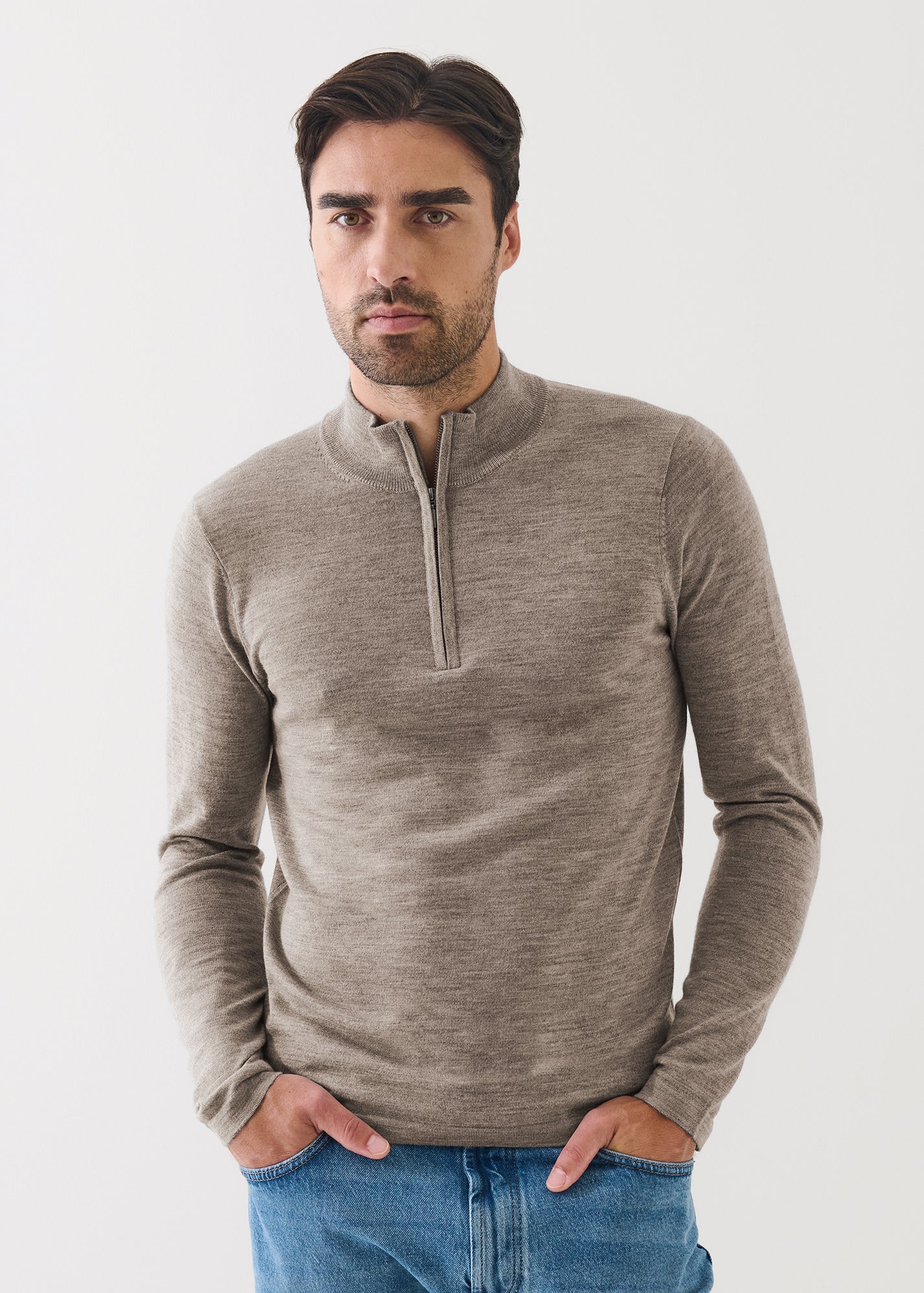 Extra-Fine Merino Quarter Zip