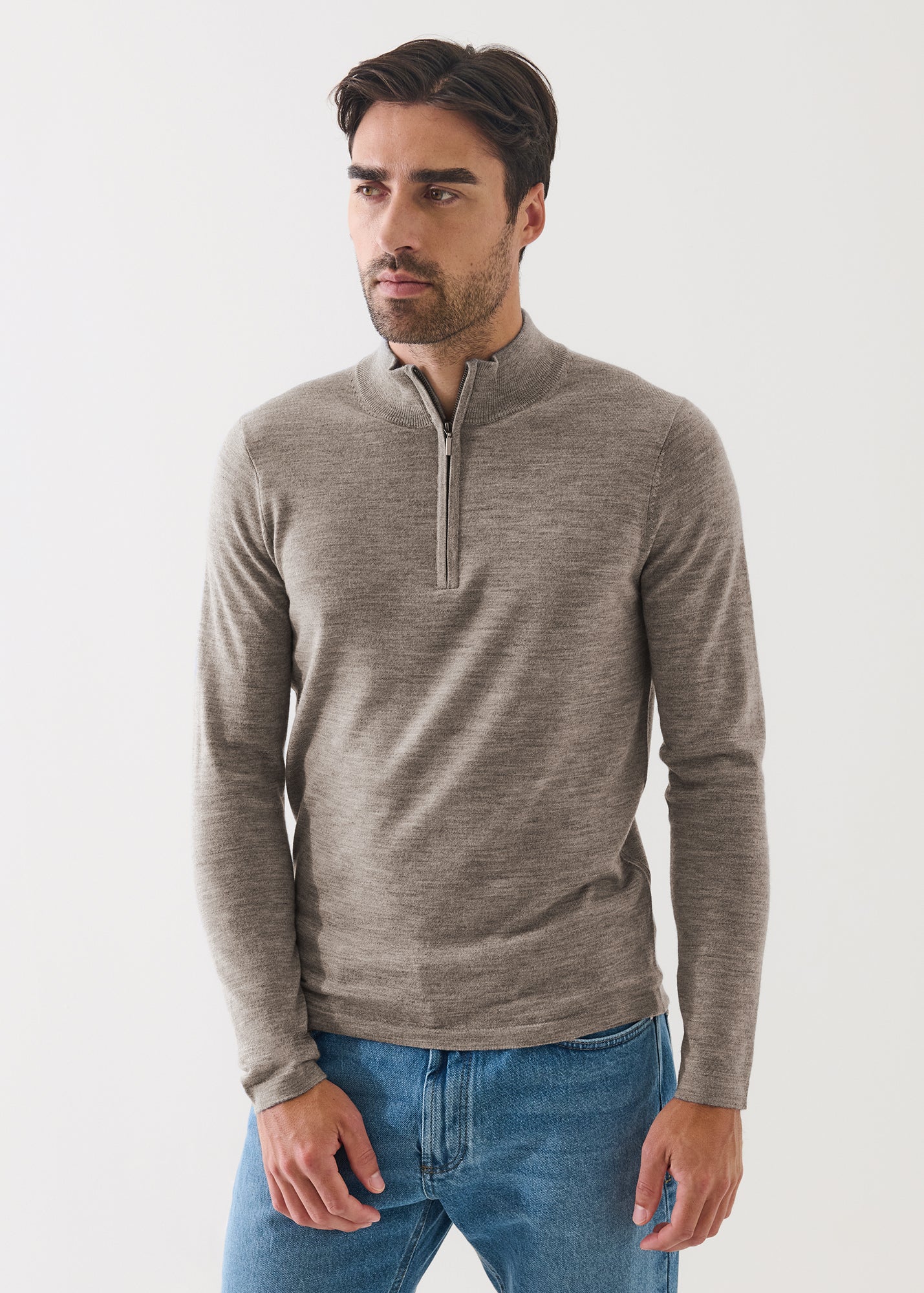 Extra-Fine Merino Quarter Zip
