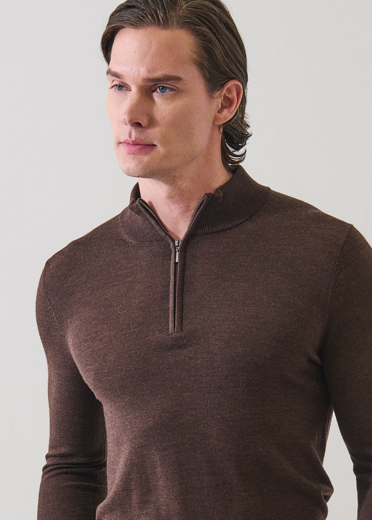 Extra-Fine Merino Quarter Zip - PATRICK ASSARAF