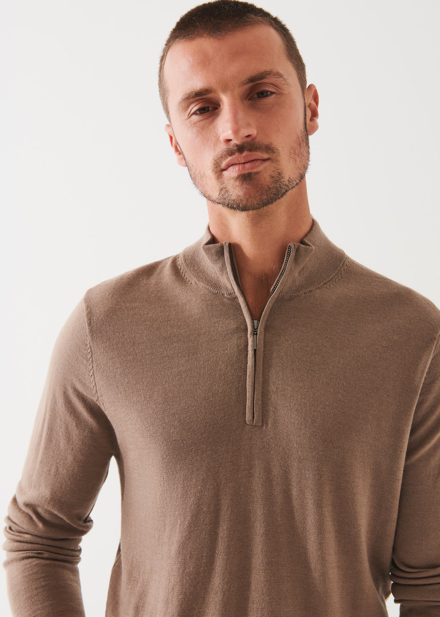 Extra-Fine Merino Quarter Zip - PATRICK ASSARAF