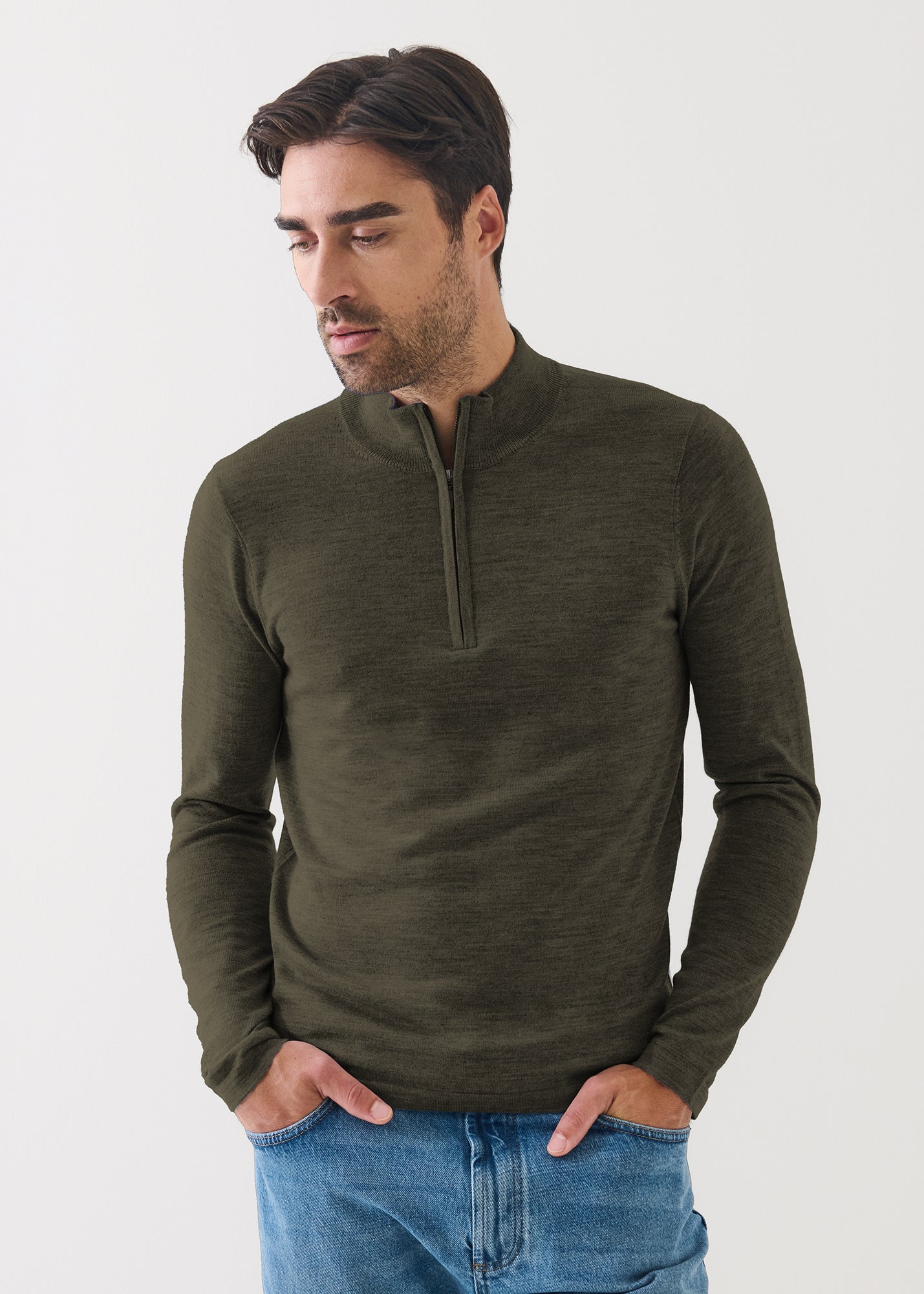 Extra-Fine Merino Quarter Zip