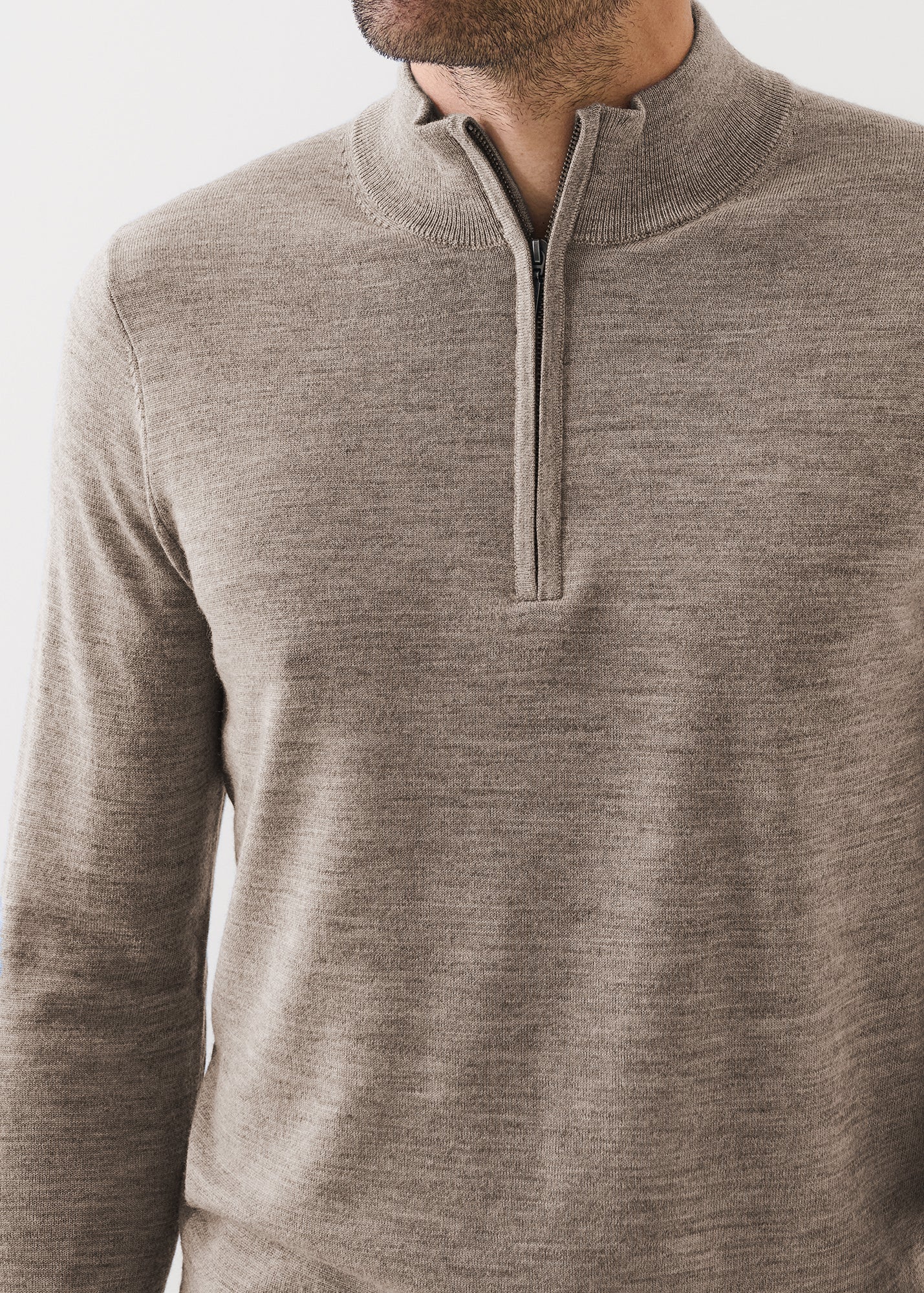 Extra-Fine Merino Quarter Zip