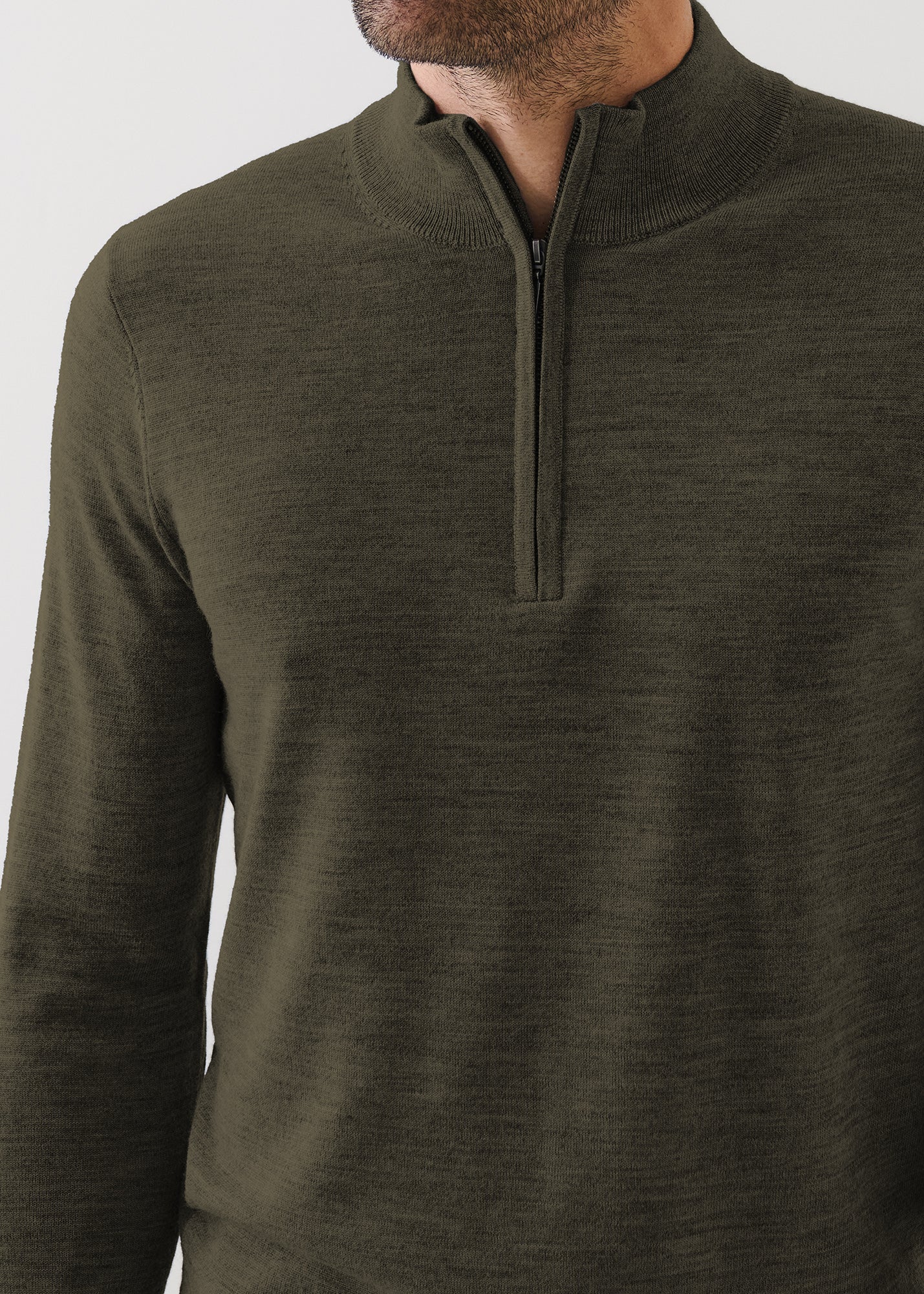 Extra-Fine Merino Quarter Zip