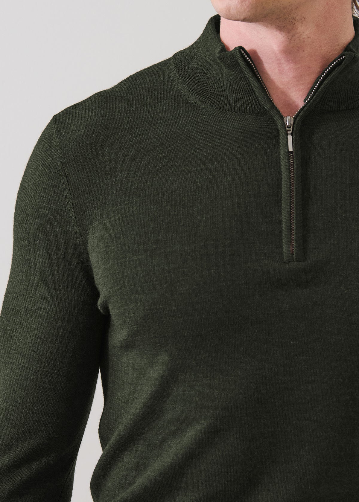 Extra-Fine Merino Quarter Zip - PATRICK ASSARAF