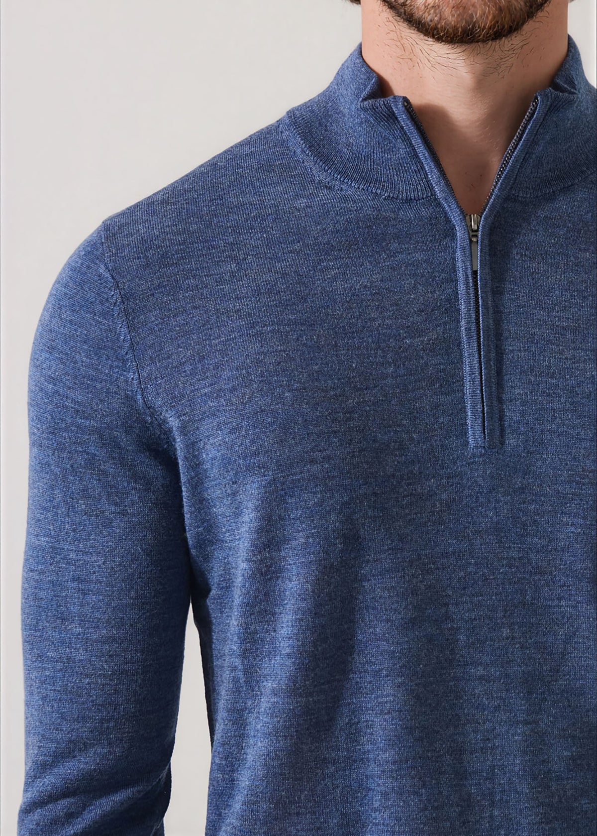 Extra-Fine Merino Quarter Zip - PATRICK ASSARAF