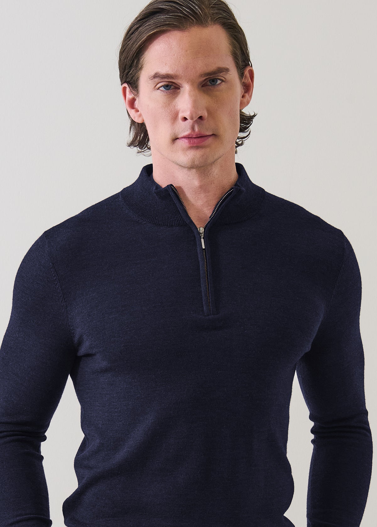 Extra-Fine Merino Quarter Zip - PATRICK ASSARAF