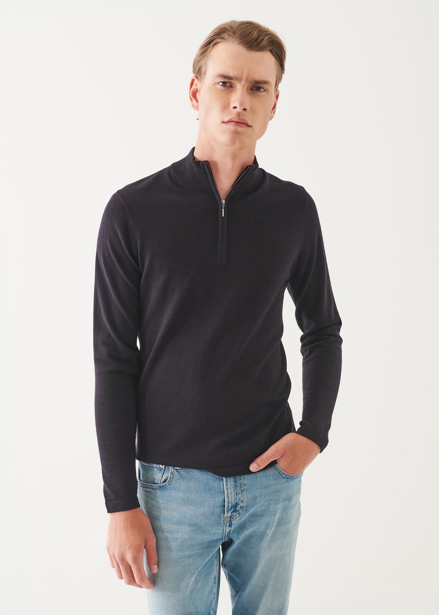 Extra-Fine Merino Quarter Zip - PATRICK ASSARAF
