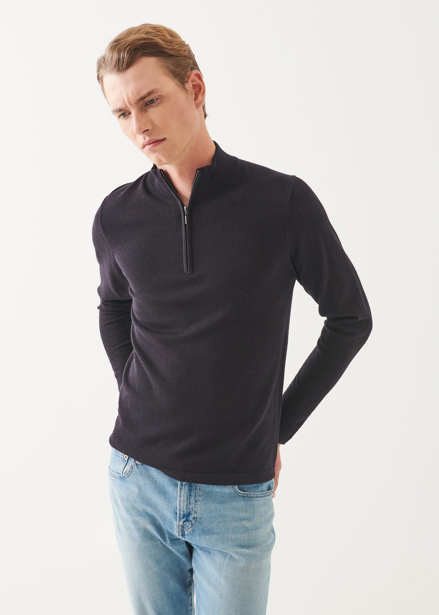 Extra-Fine Merino Quarter Zip - PATRICK ASSARAF