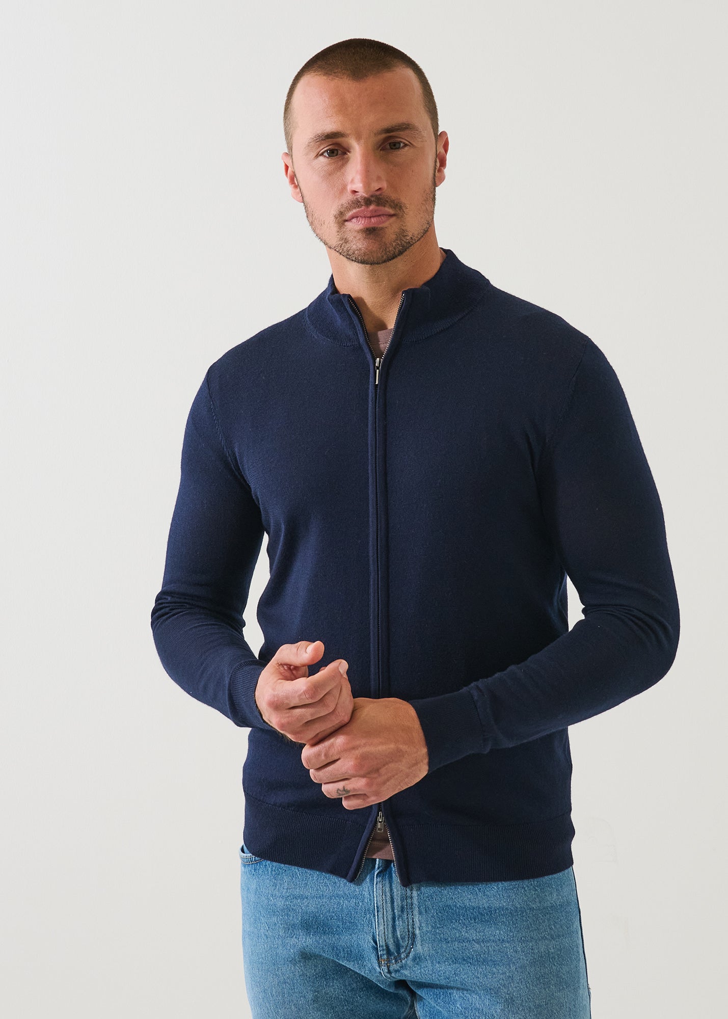 Extra-Fine Merino Full Zip - PATRICK ASSARAF
