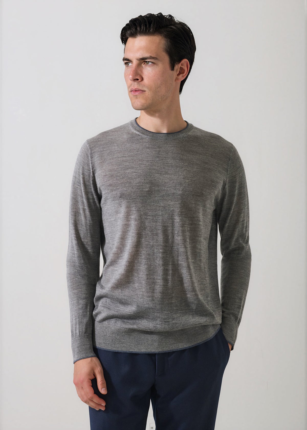 Superfine Merino Crewneck - PATRICK ASSARAF