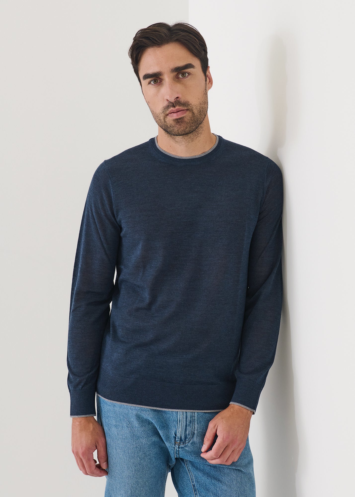 Superfine Merino Crewneck - PATRICK ASSARAF
