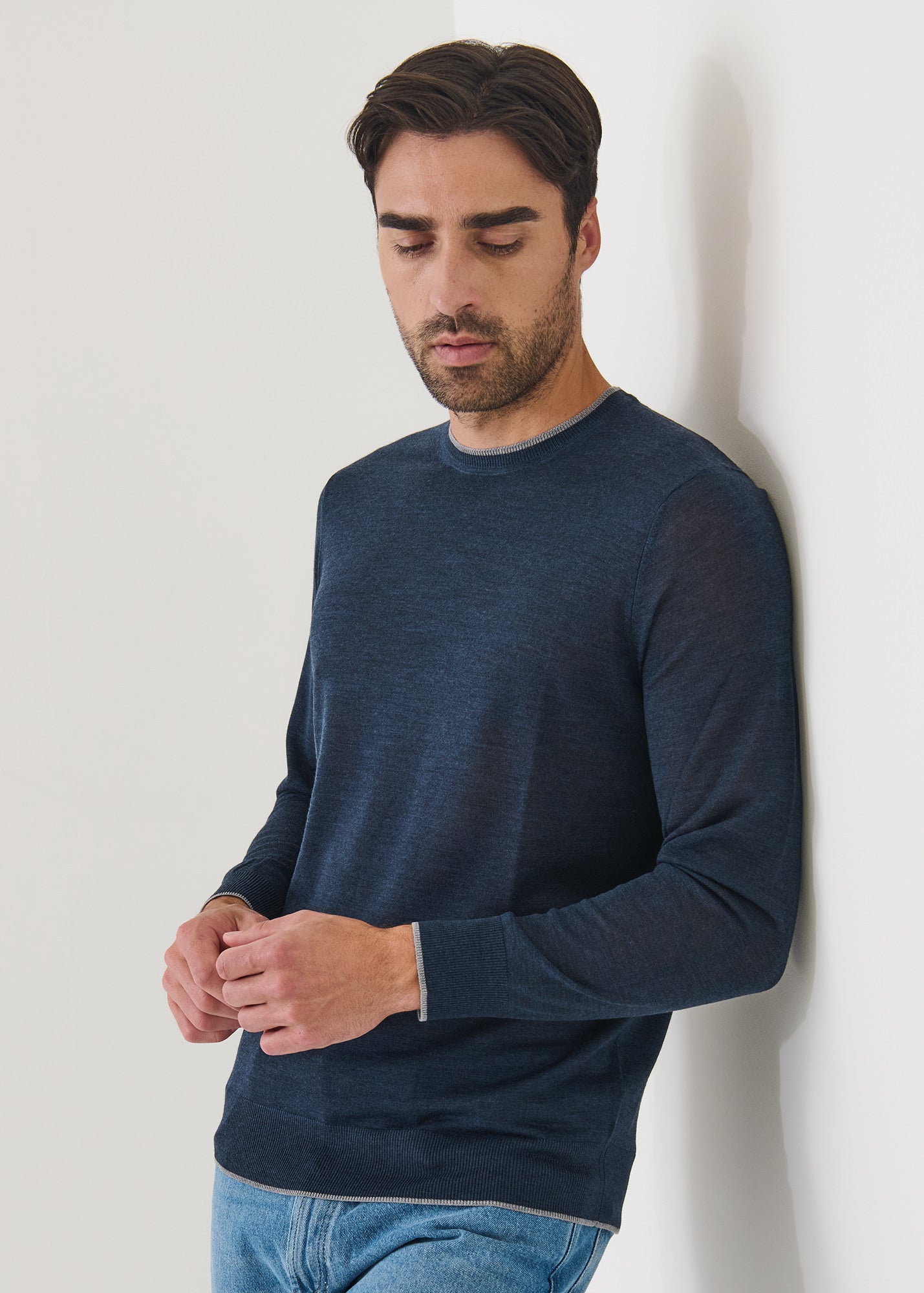Superfine Merino Crewneck - PATRICK ASSARAF