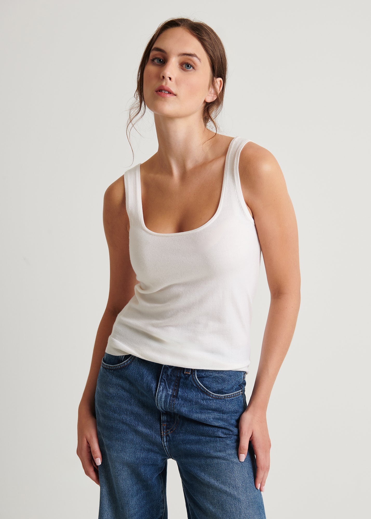 Superfine Merino Fitted Tank