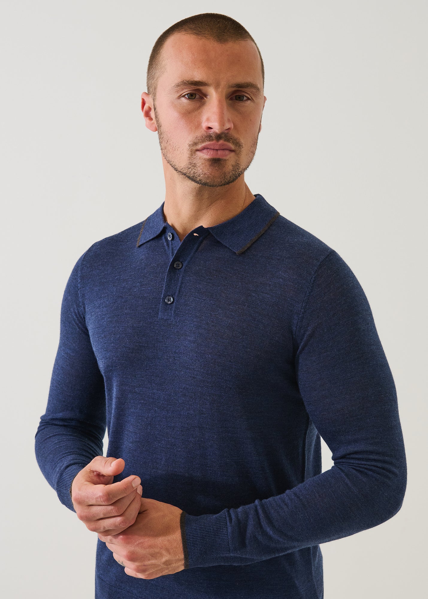 Superfine Merino Button Polo