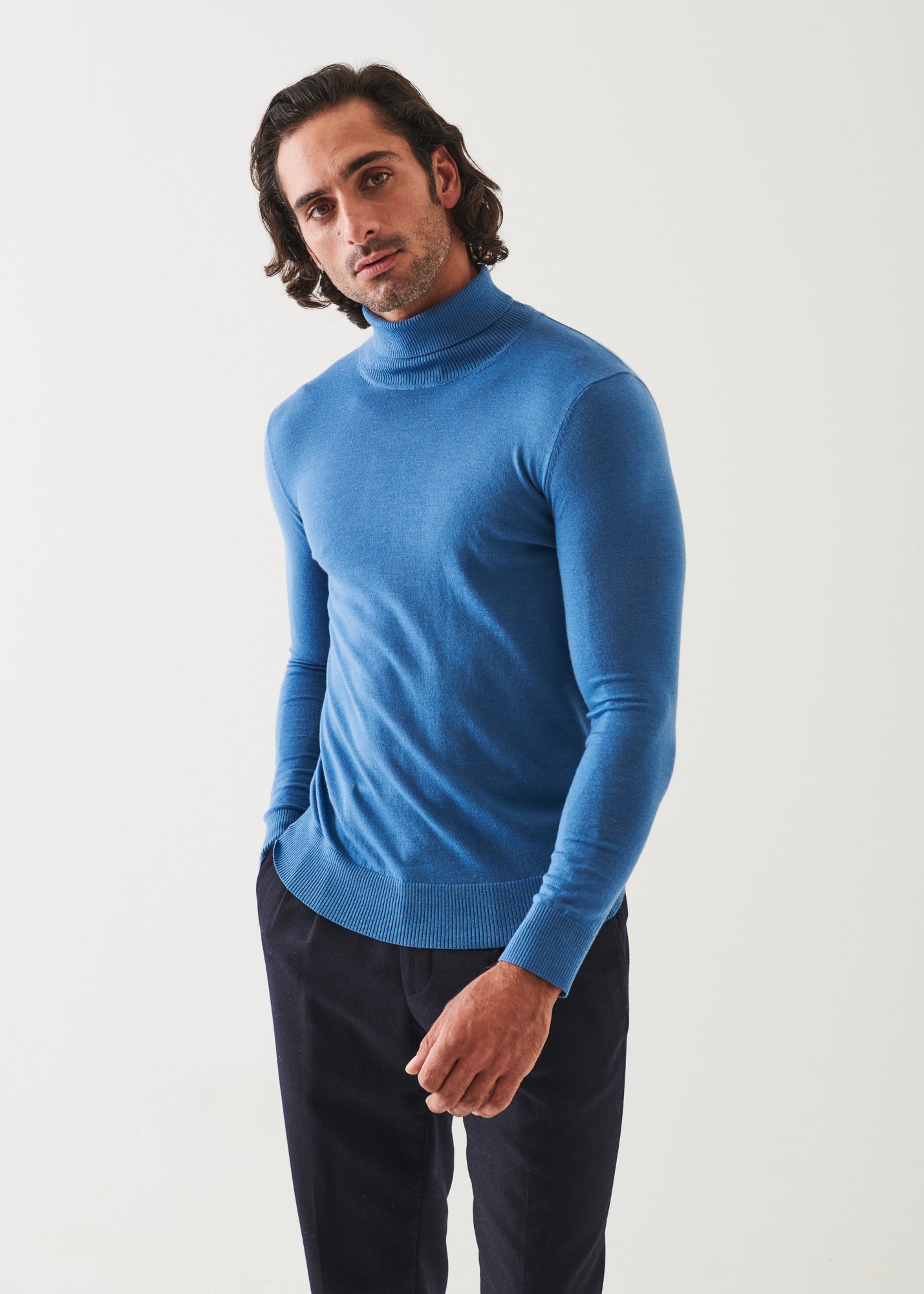 Fine Gauge Merino Wool Turtleneck