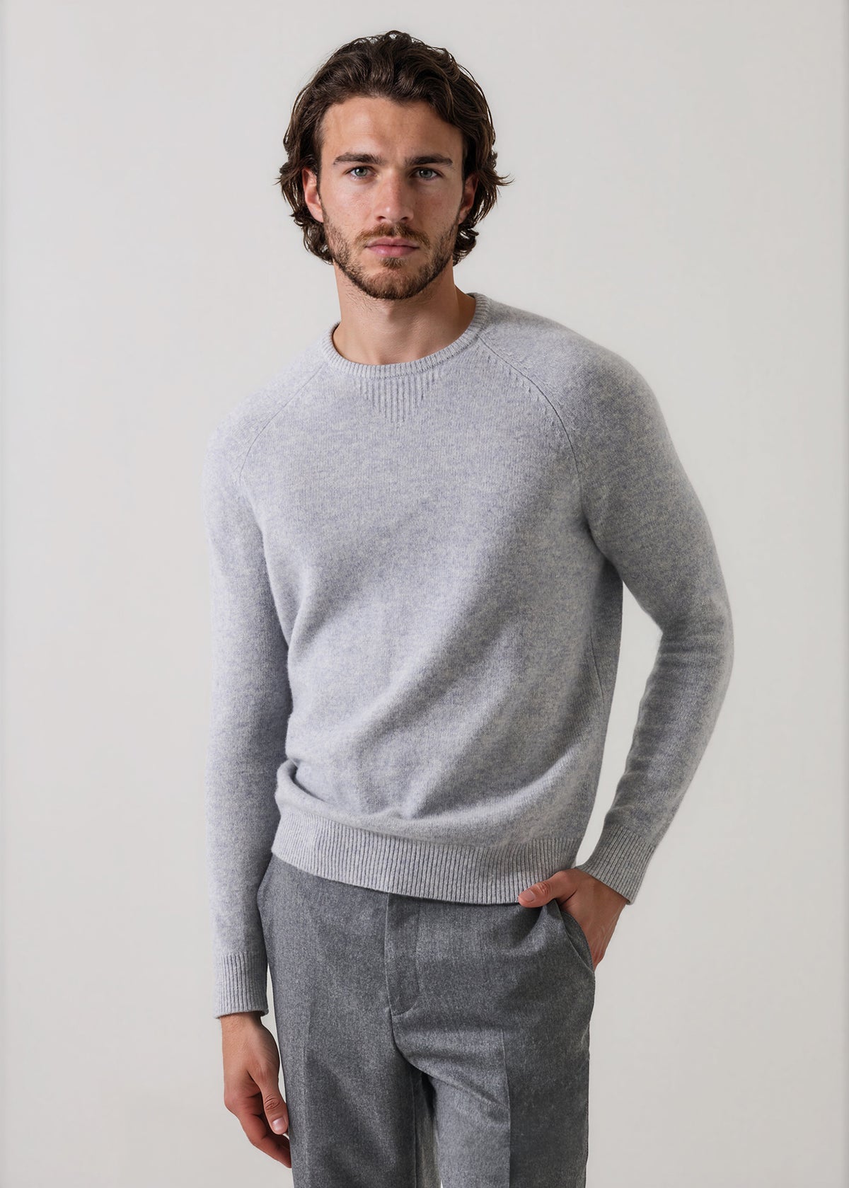 Superfine Lambswool Crewneck - PATRICK ASSARAF