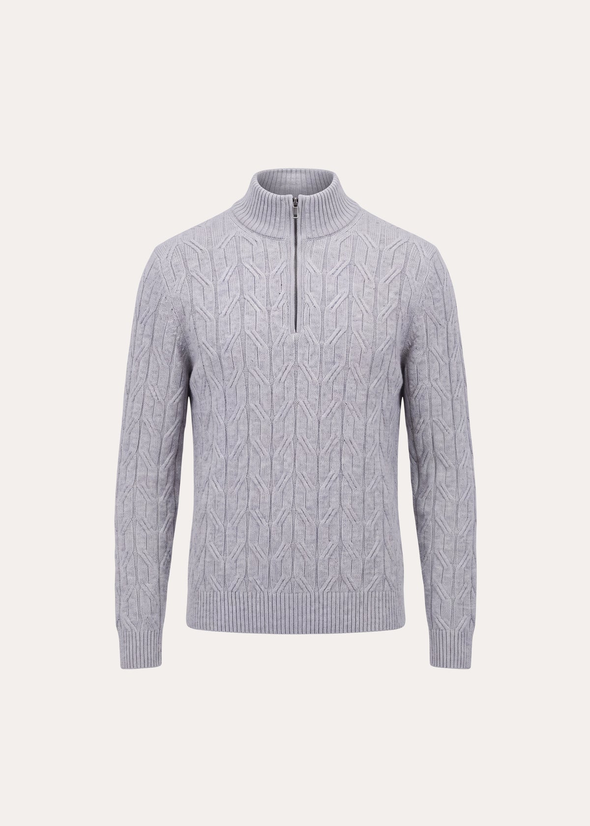 Merino Wool Cable Quarter Zip