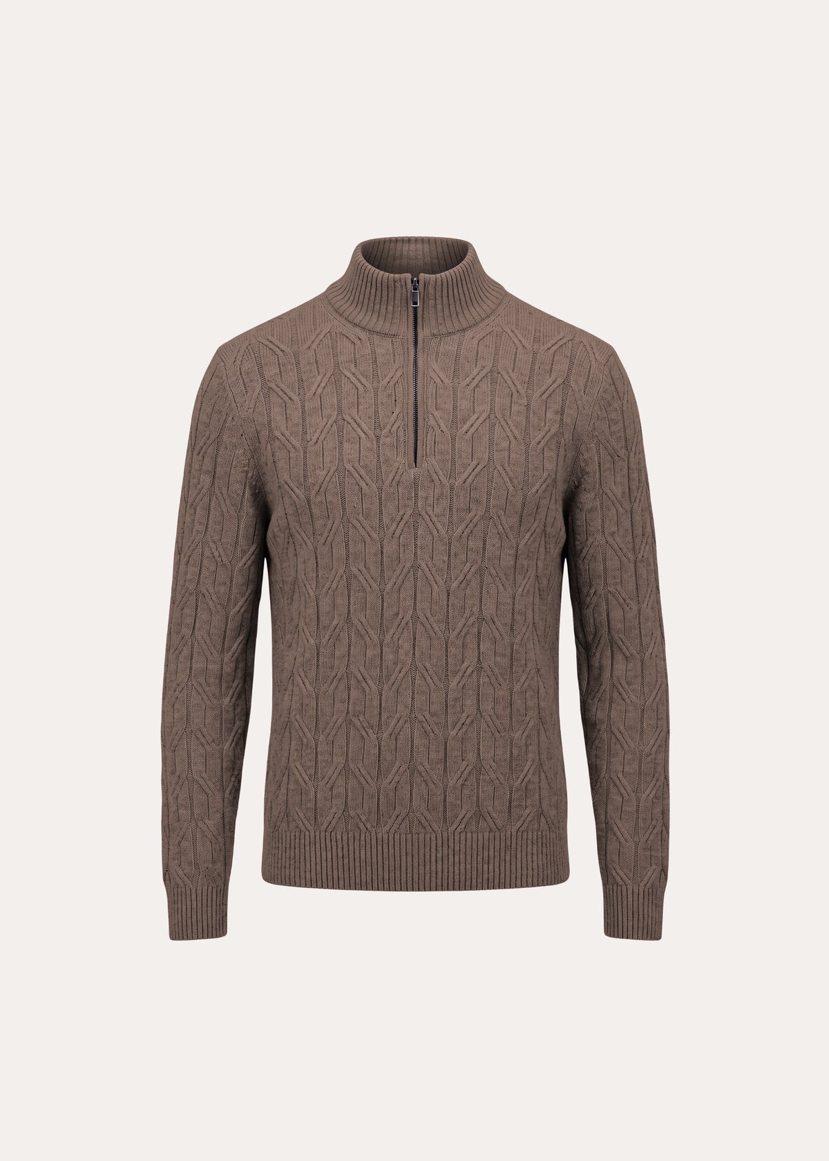 Merino Wool Cable Quarter Zip