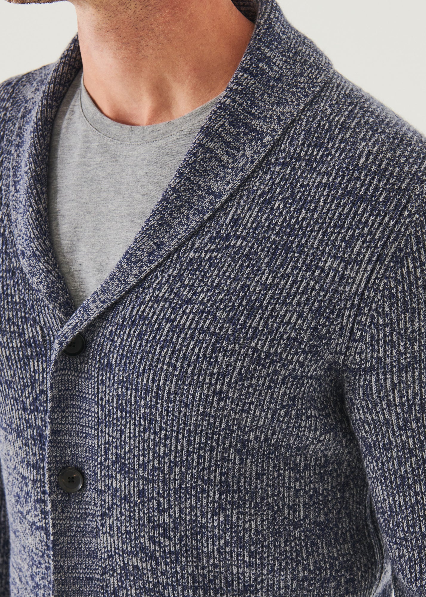 Space Dye Shawl Cardigan - PATRICK ASSARAF
