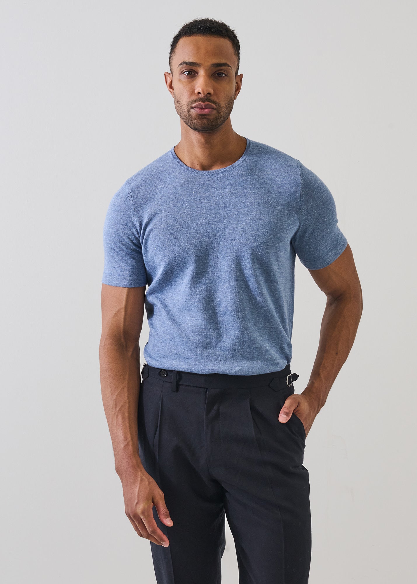 Linen Cotton Crewneck Sweater - PATRICK ASSARAF