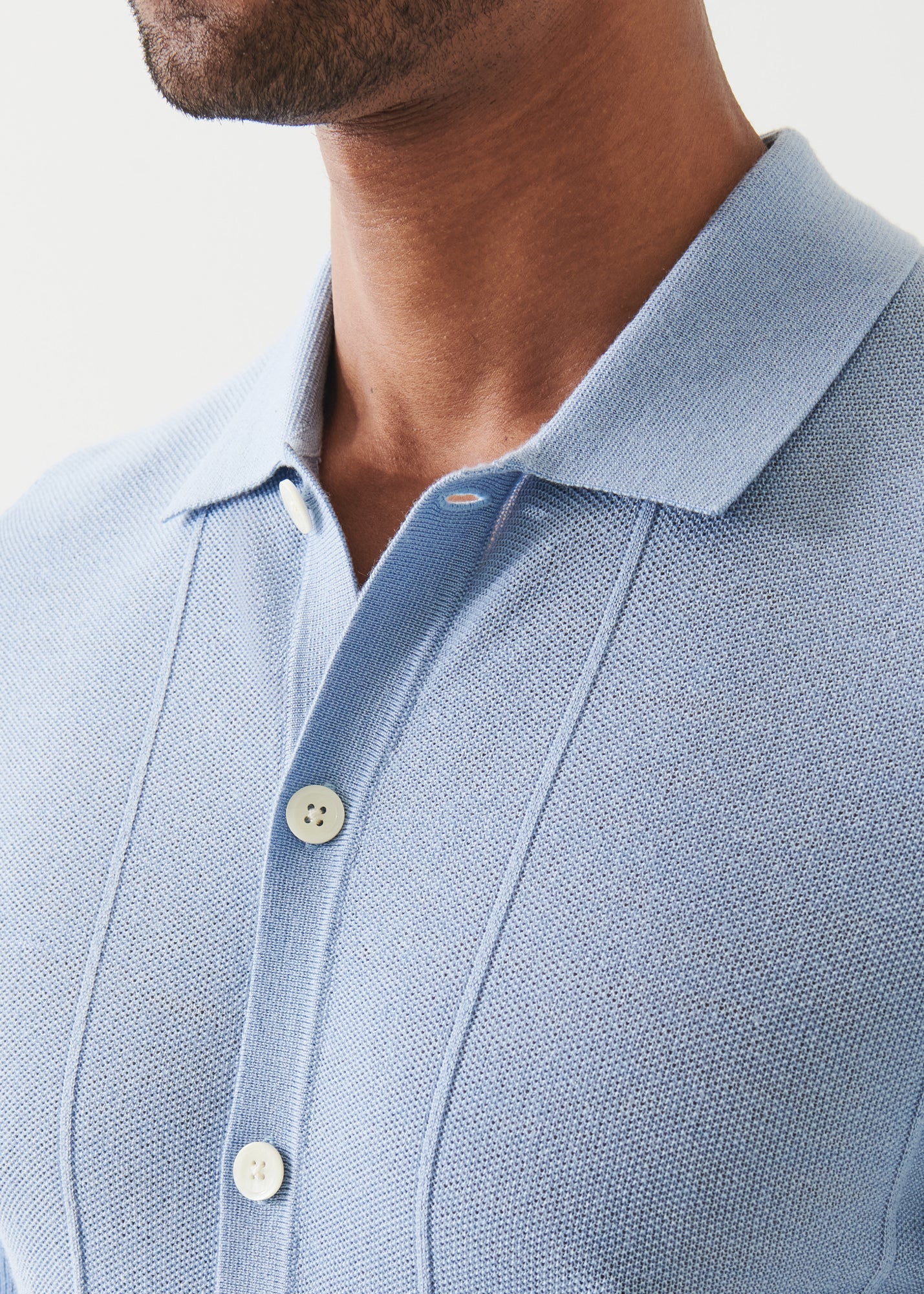 Merino Wool-Silk Blend Knit Button Up - PATRICK ASSARAF