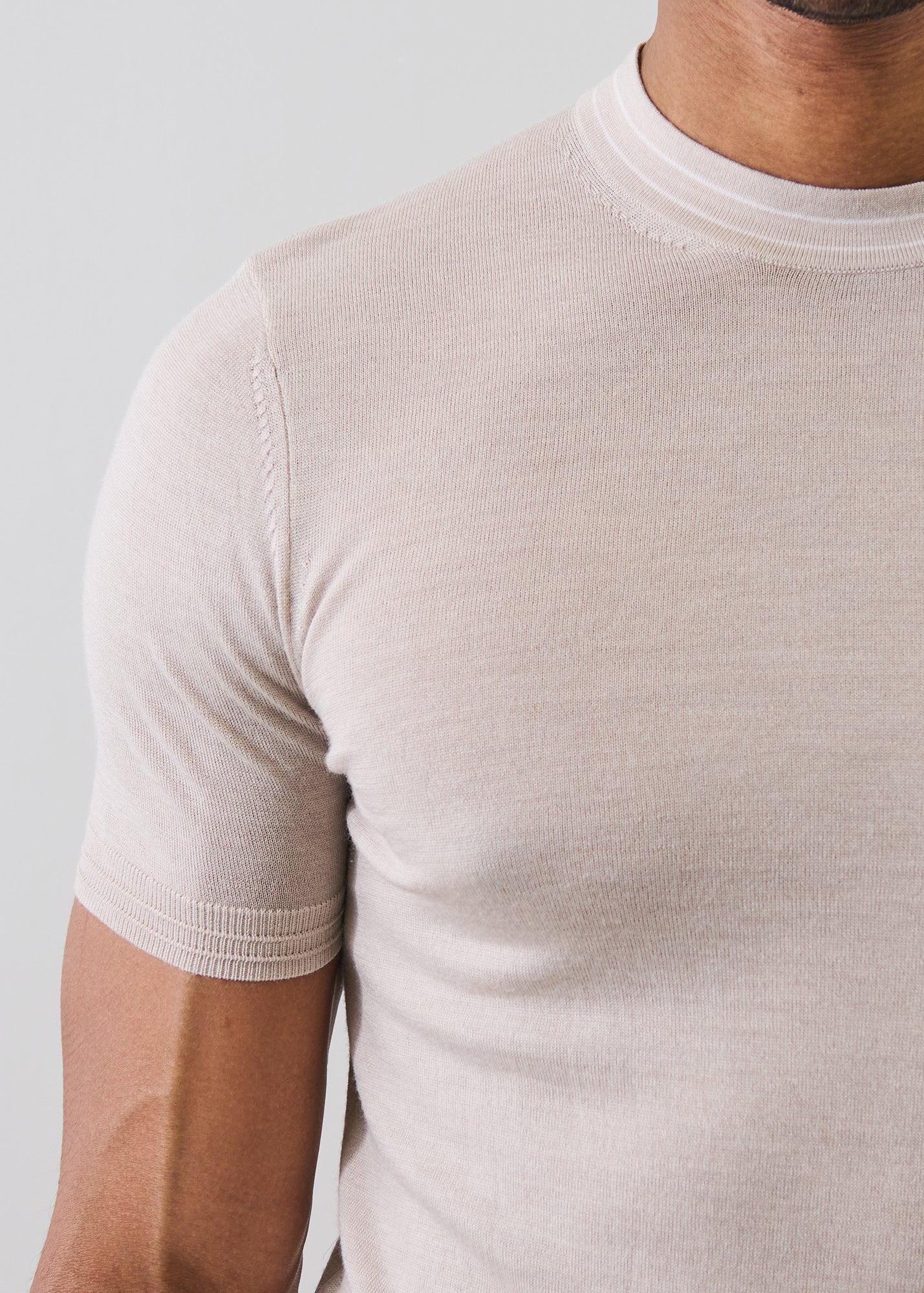 Merino Silk Tipped Crewneck Sweater - PATRICK ASSARAF